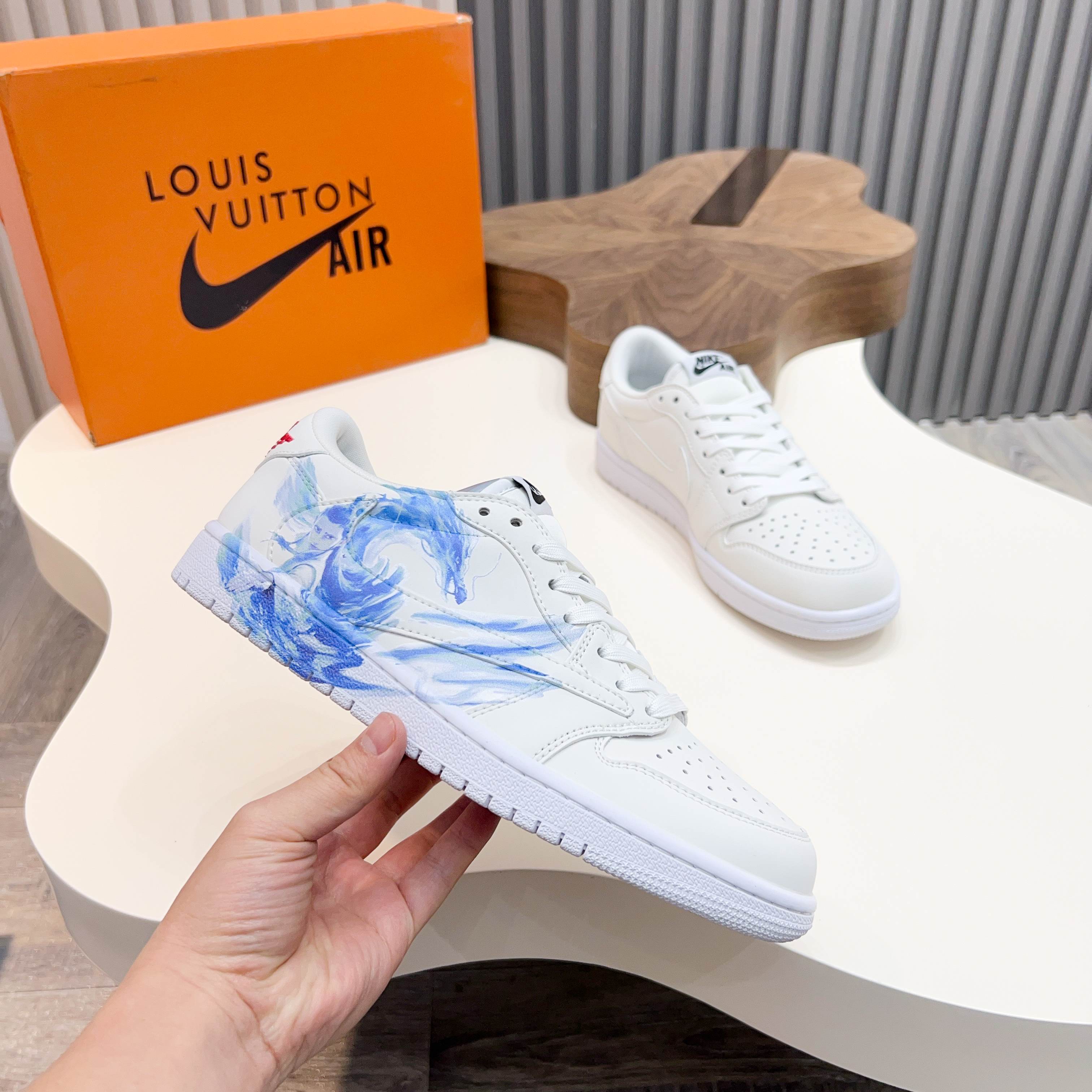 L.v x Nike Low-Top Sneakers Leather White Designer Shoes Size 39-44 3 a1741921204220 7080