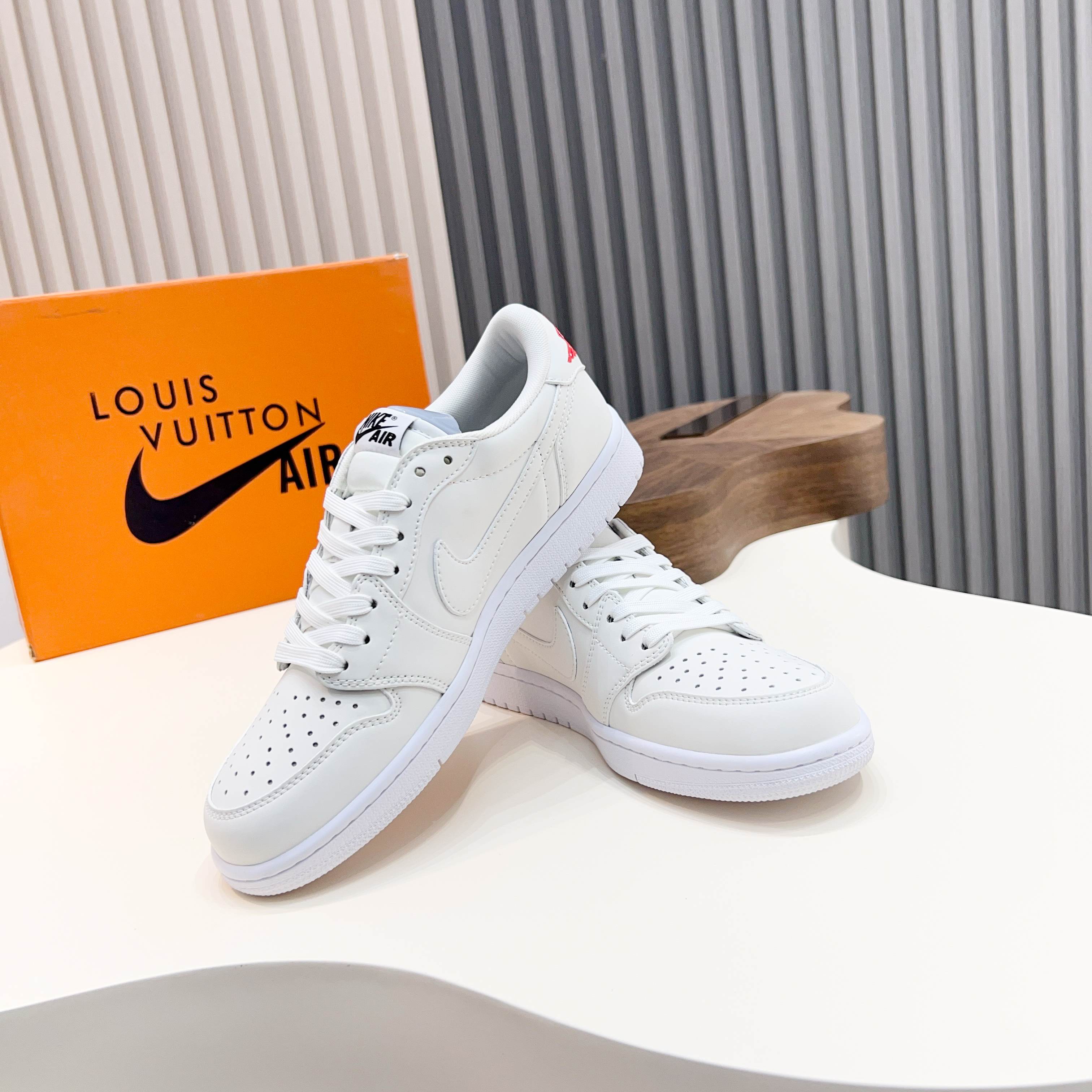 L.v x Nike Low-Top Sneakers Leather White Designer Shoes Size 39-44 7 a1741921211235 5763