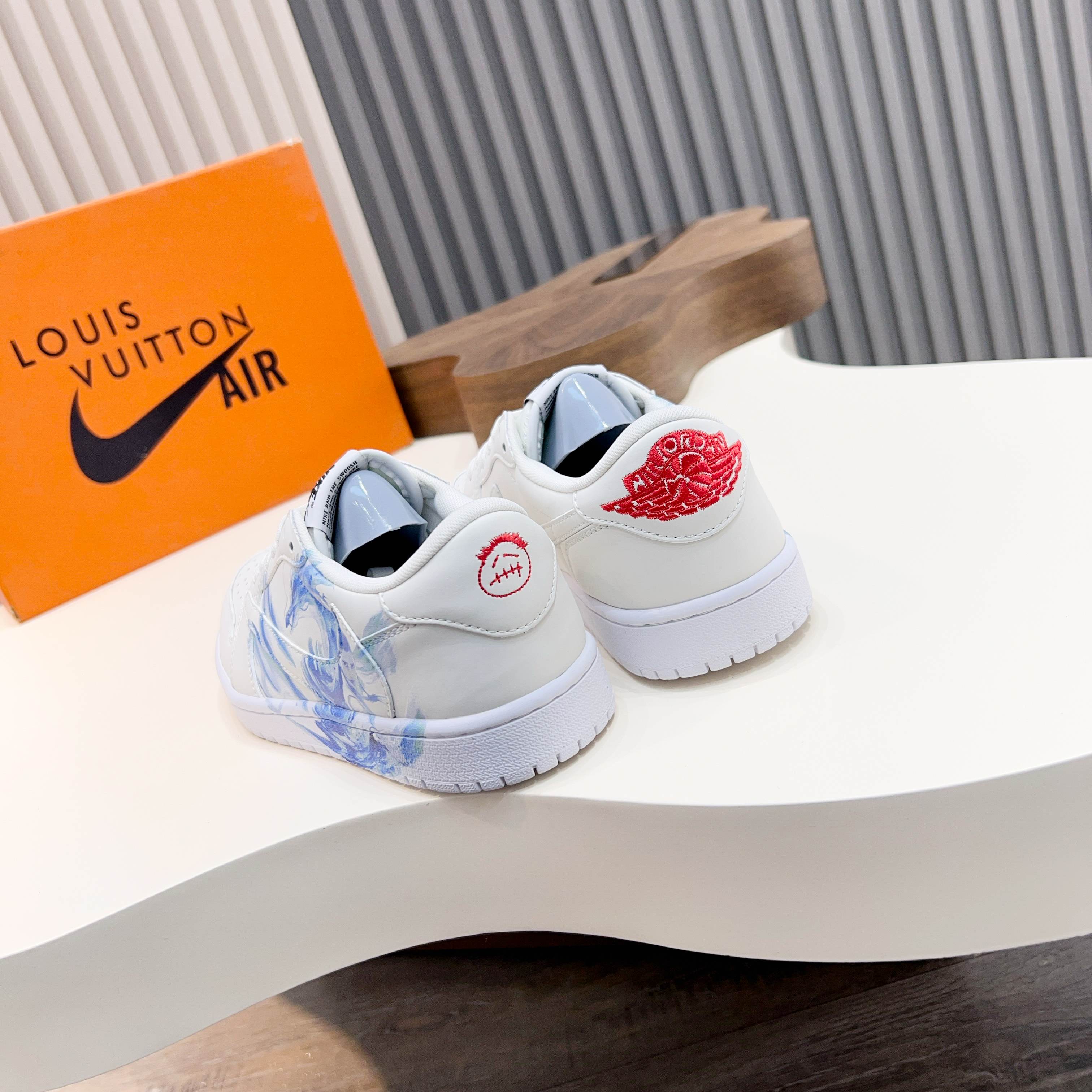 L.v x Nike Low-Top Sneakers Leather White Designer Shoes Size 39-44 9 a1741921211286 6132