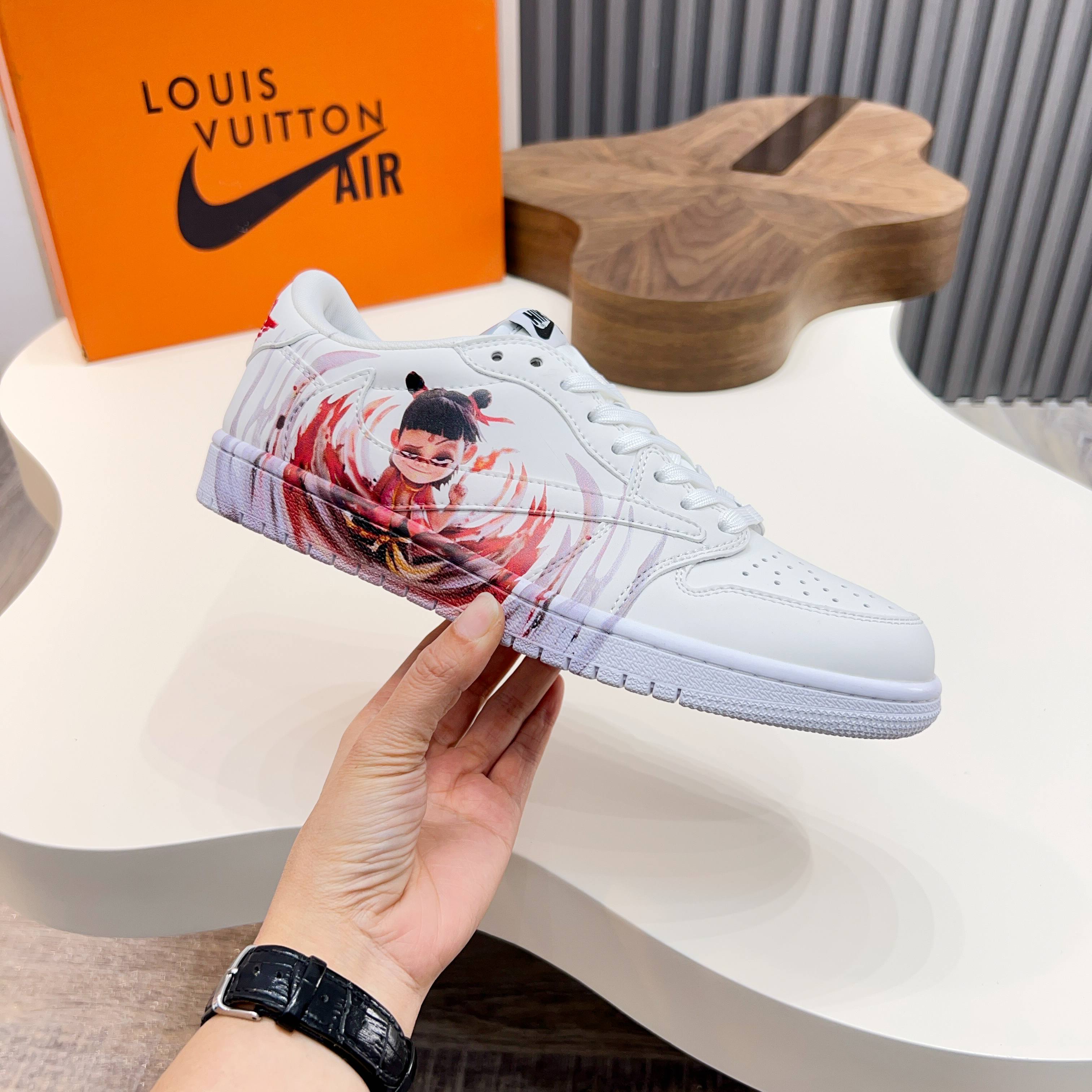 L.v X Nike Low-Top Sneakers - Leather, Print Logo, Fashionable & Versatile 6 a1741921324317 6160