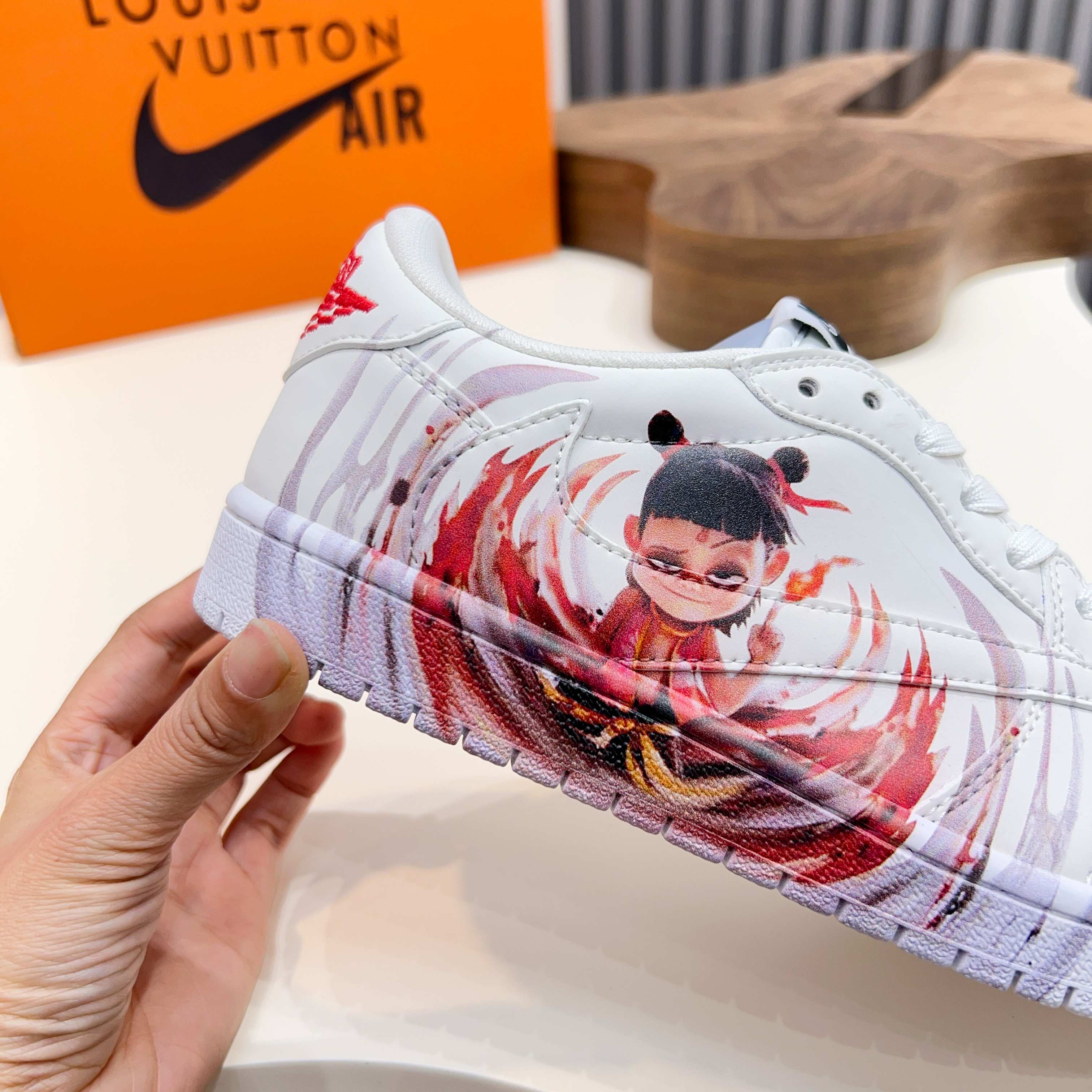 L.v X Nike Low-Top Sneakers - Leather, Print Logo, Fashionable & Versatile 5 a1741921324804 3037