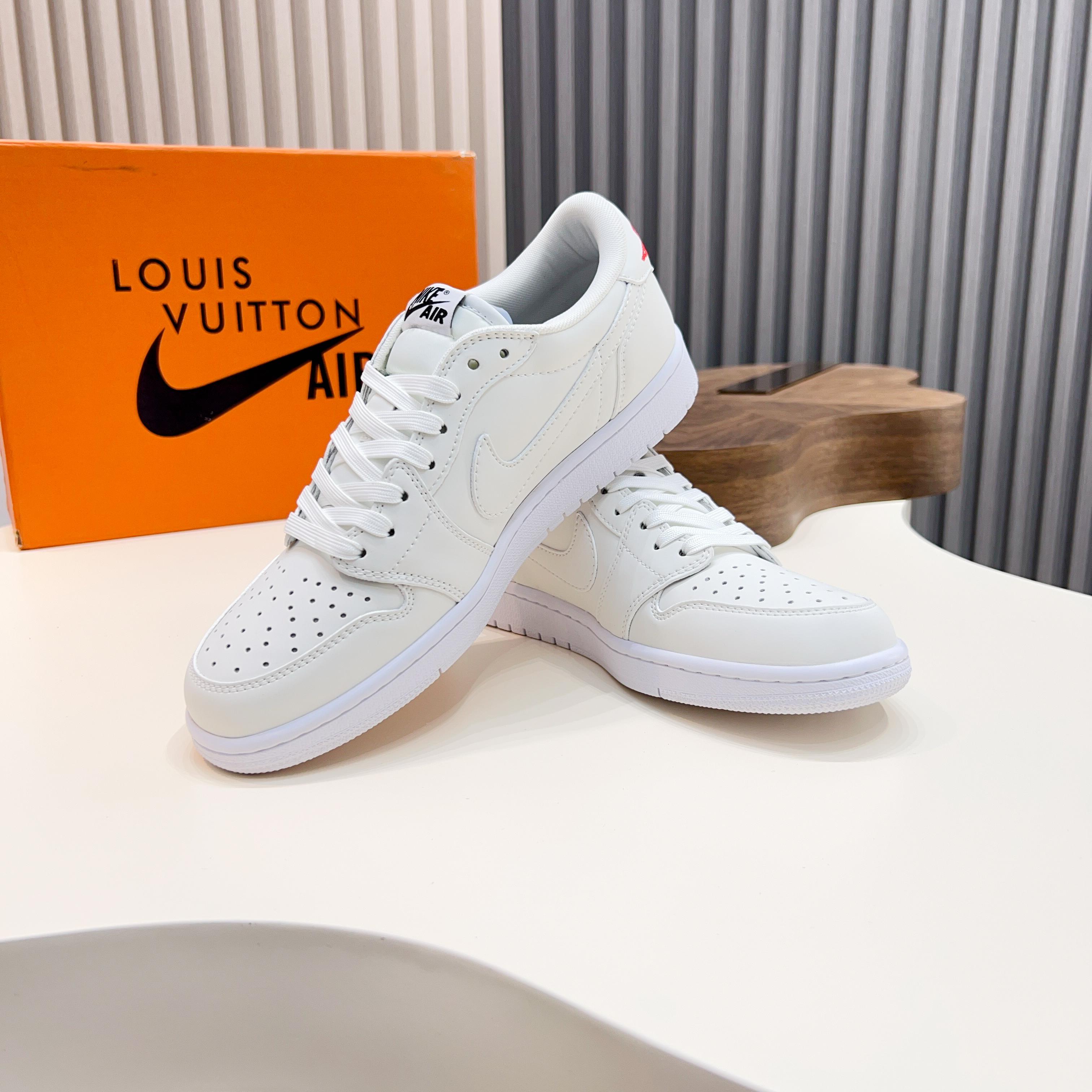 L.v X Nike Low-Top Sneakers - Leather, Print Logo, Fashionable & Versatile 8 a1741921327099 3751