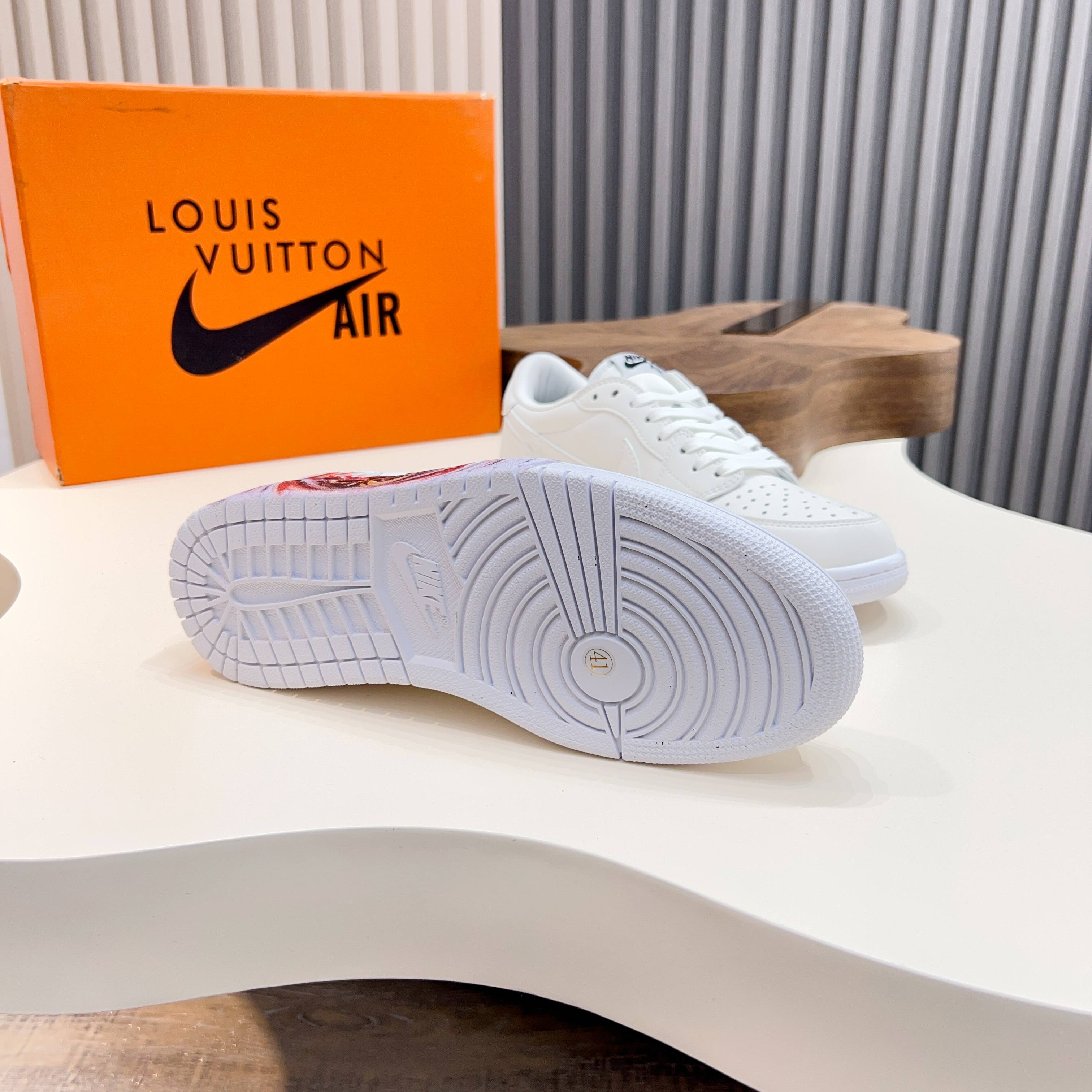 L.v X Nike Low-Top Sneakers - Leather, Print Logo, Fashionable & Versatile 7 a1741921327210 3246