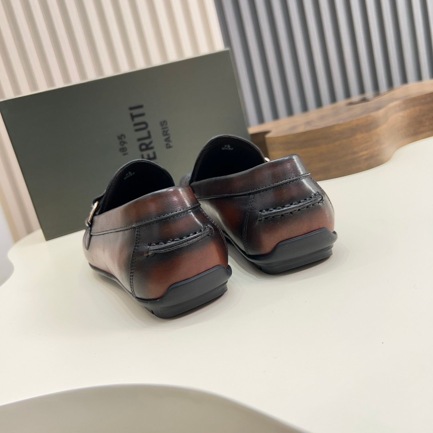 Berluti Men's Handmade Leather Loafers - Italian Calfskin, Exquisite Patina 6 a1743061044653 5688
