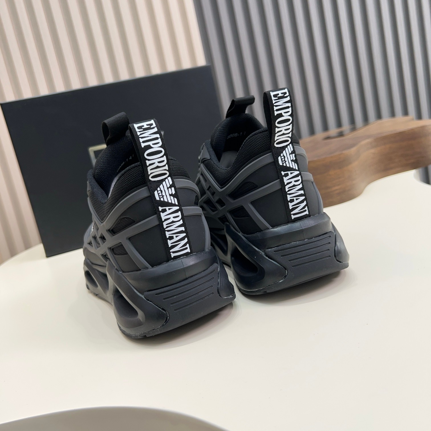 Emporio Armani EA7 Men's Black Sneakers - Imported Materials & Comfort 9 a1743061069029 5326
