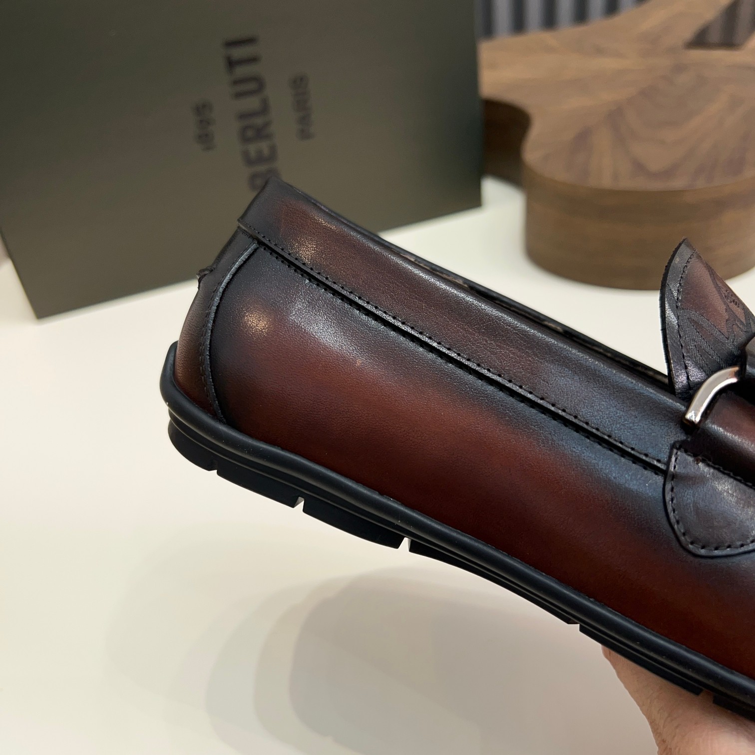Berluti Men's Handmade Leather Loafers - Italian Calfskin, Exquisite Patina 9 a1743061076160 2464
