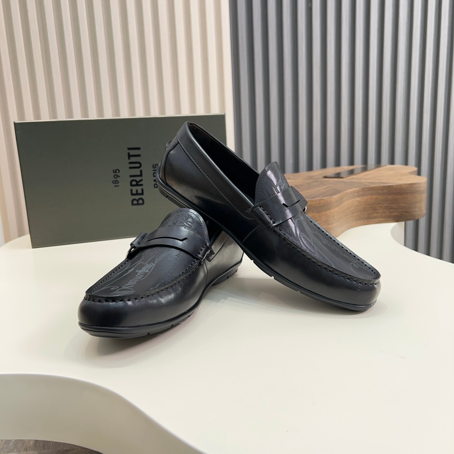 Berluti Handmade Leather Loafers, Italian Calfskin, Men's Dress Shoes Size 39-44 4 a1743061121834 7825
