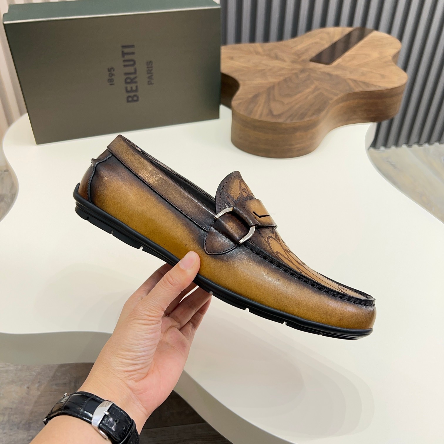 Berluti Handmade Leather Loafers for Men - Italian Calfskin, Sizes 39-44 6 a1743061137990 1346