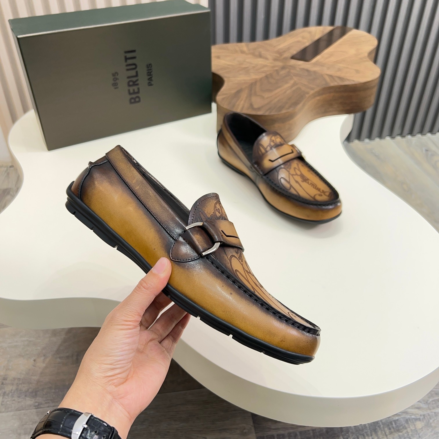 Berluti Handmade Leather Loafers for Men - Italian Calfskin, Sizes 39-44 3 a1743061138078 3510
