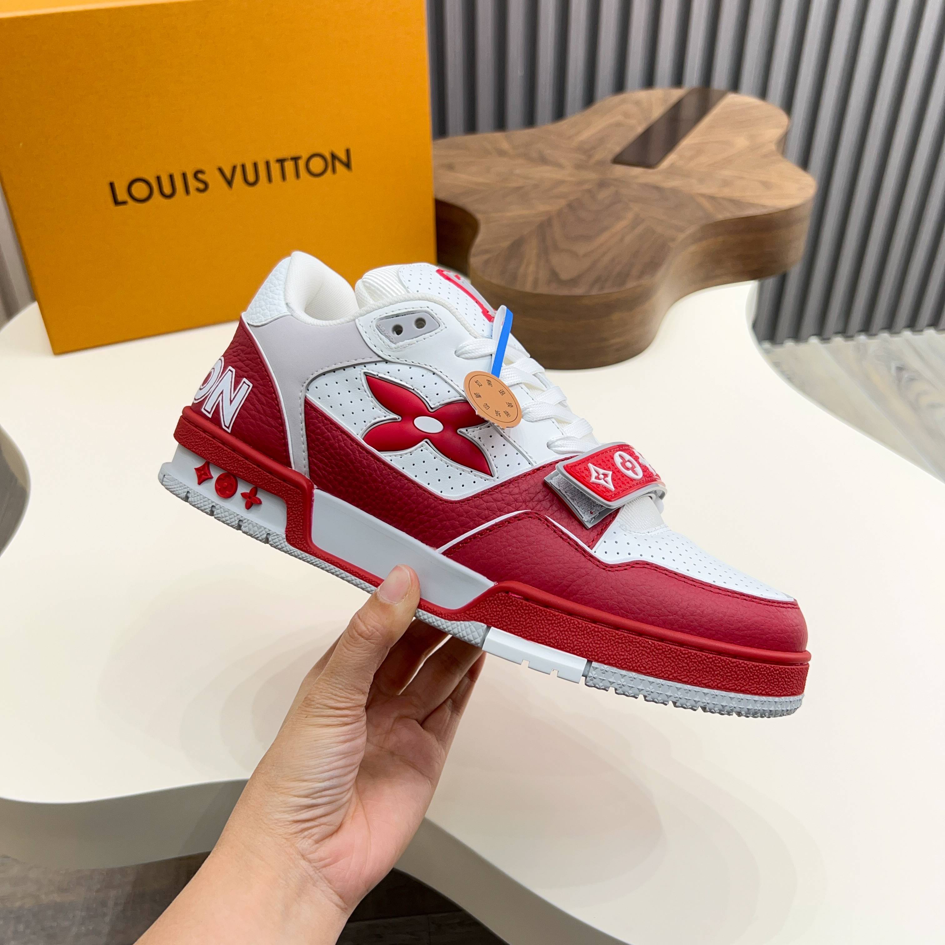 Louis Vuitton Trainer Sneaker: Leather, Monogram, Comfortable, Breathable 5 a1743229881001 5355