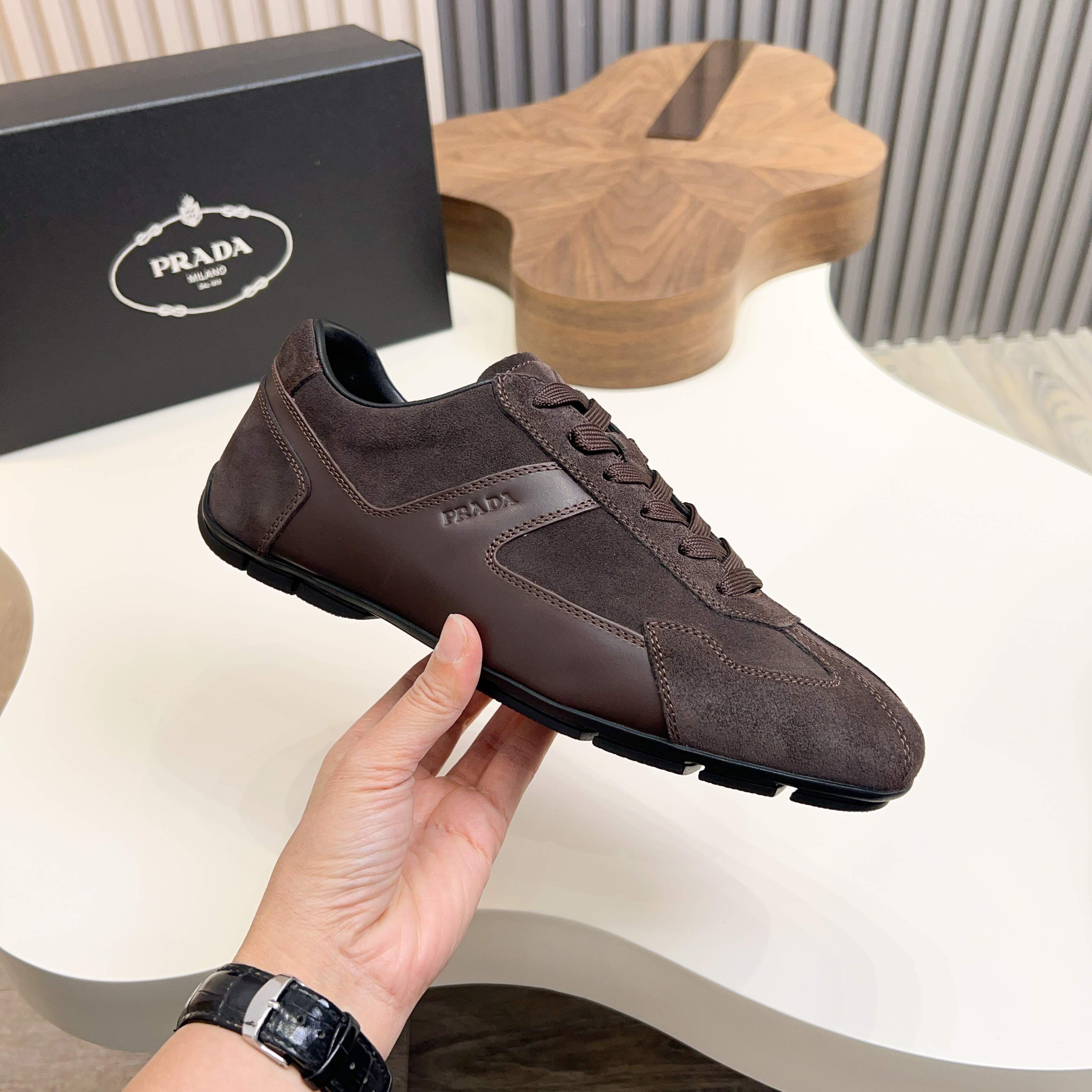 Prada Wind Series Men's Suede Leather Casual Sneakers, Comfortable and Stylish 6 a1743510140729 5281