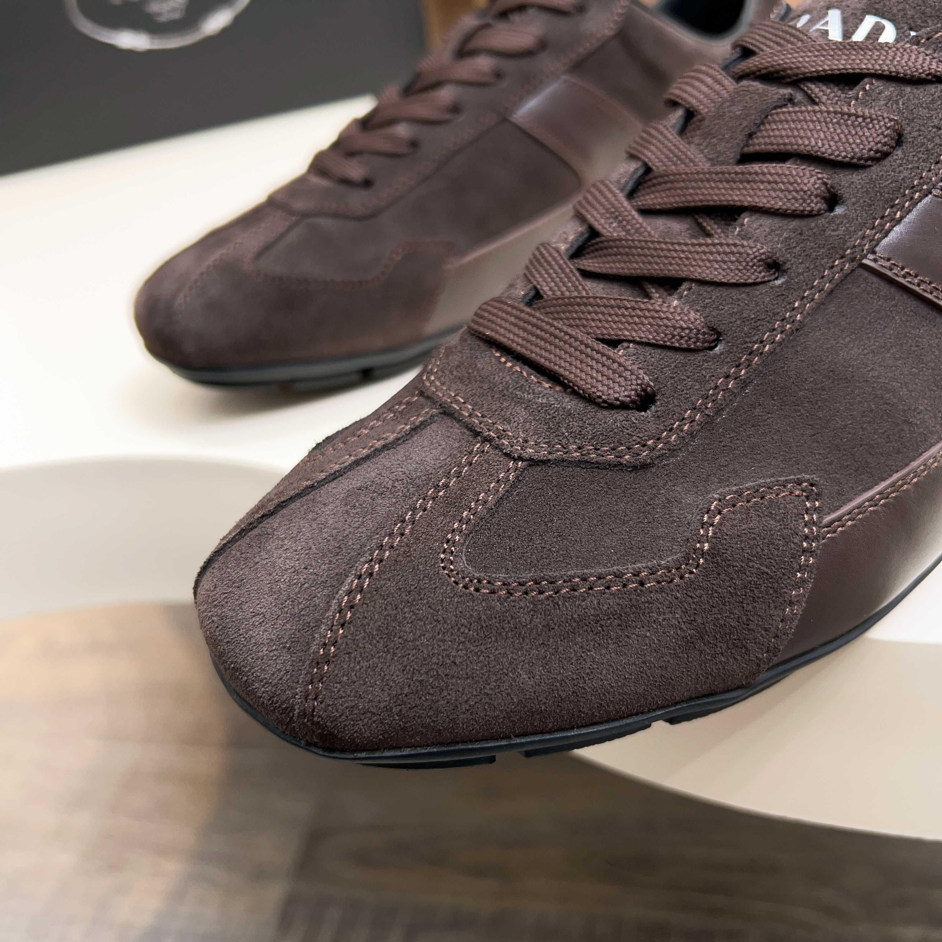 Prada Wind Series Men's Suede Leather Casual Sneakers, Comfortable and Stylish 4 a1743510140769 5783