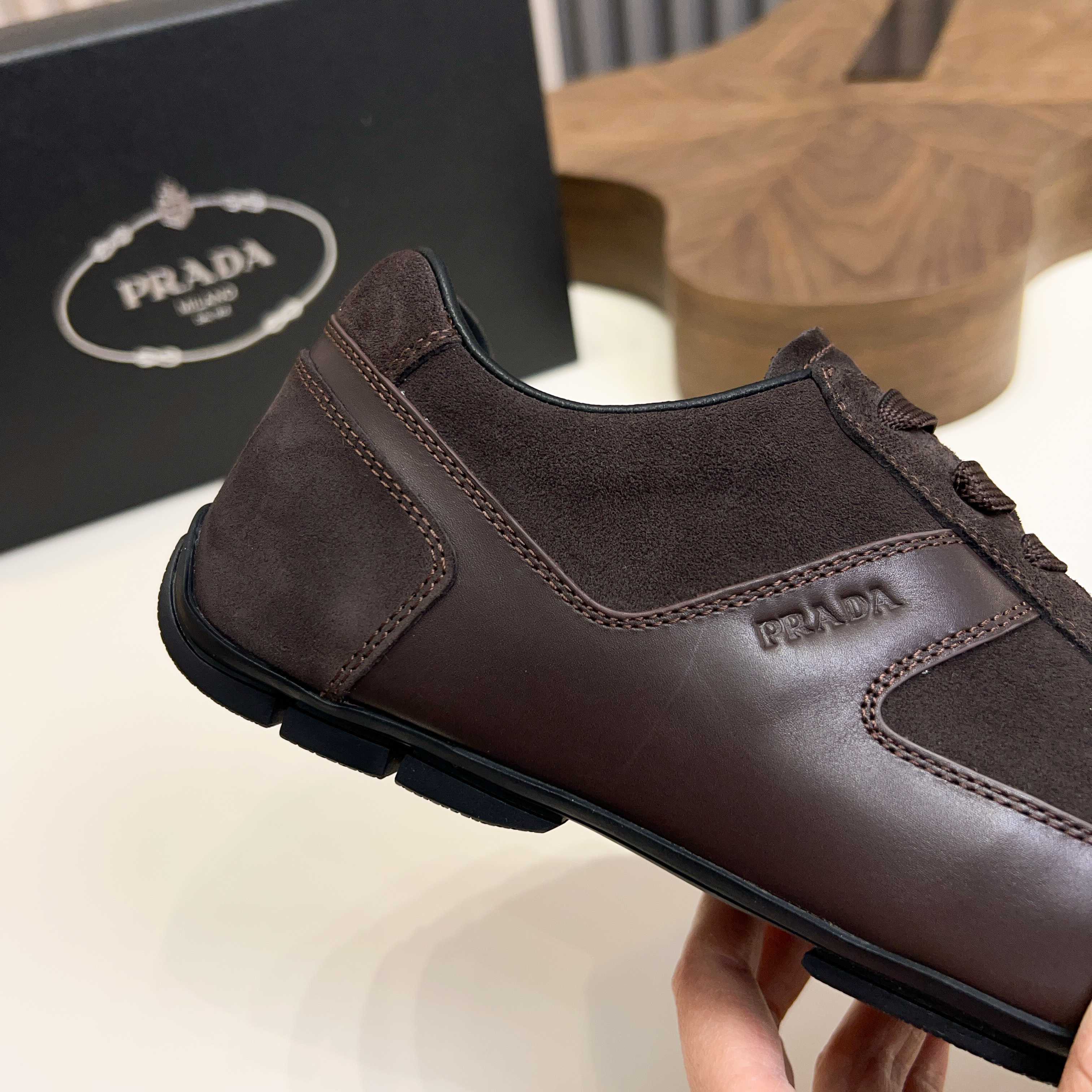 Prada Wind Series Men's Suede Leather Casual Sneakers, Comfortable and Stylish 7 a1743510146329 8630