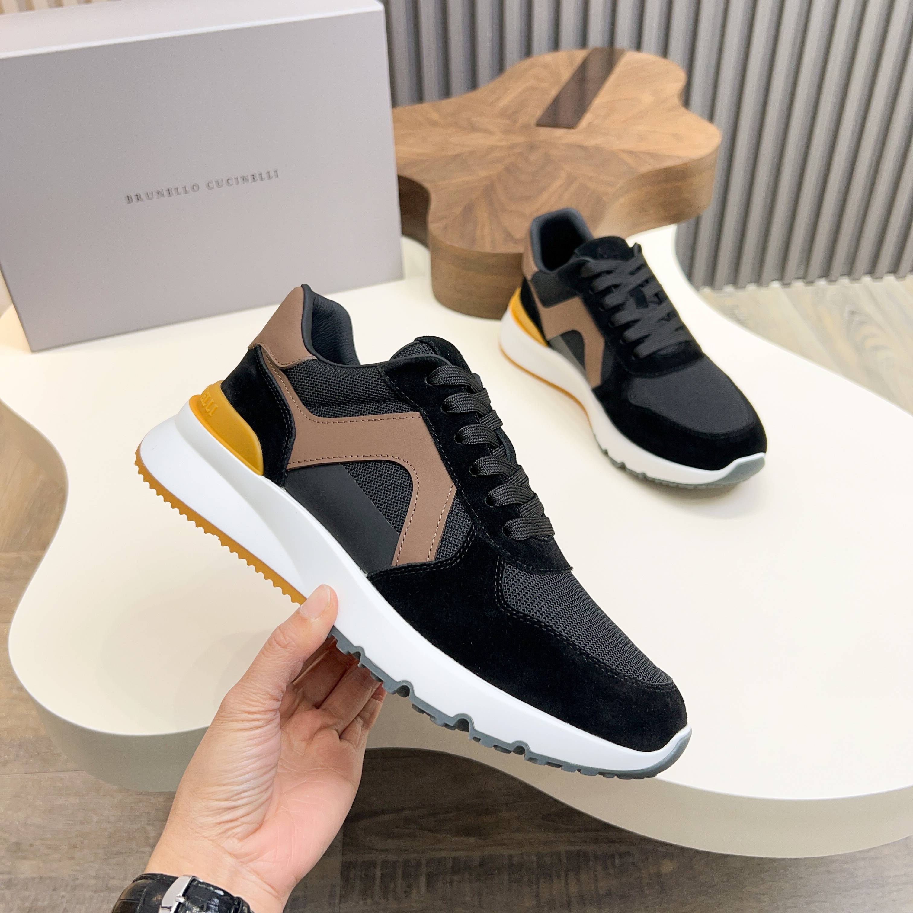 Brunello Cucinelli dinero viejo estilo italiano de lujo superior zapatos casuales de los hombres, la