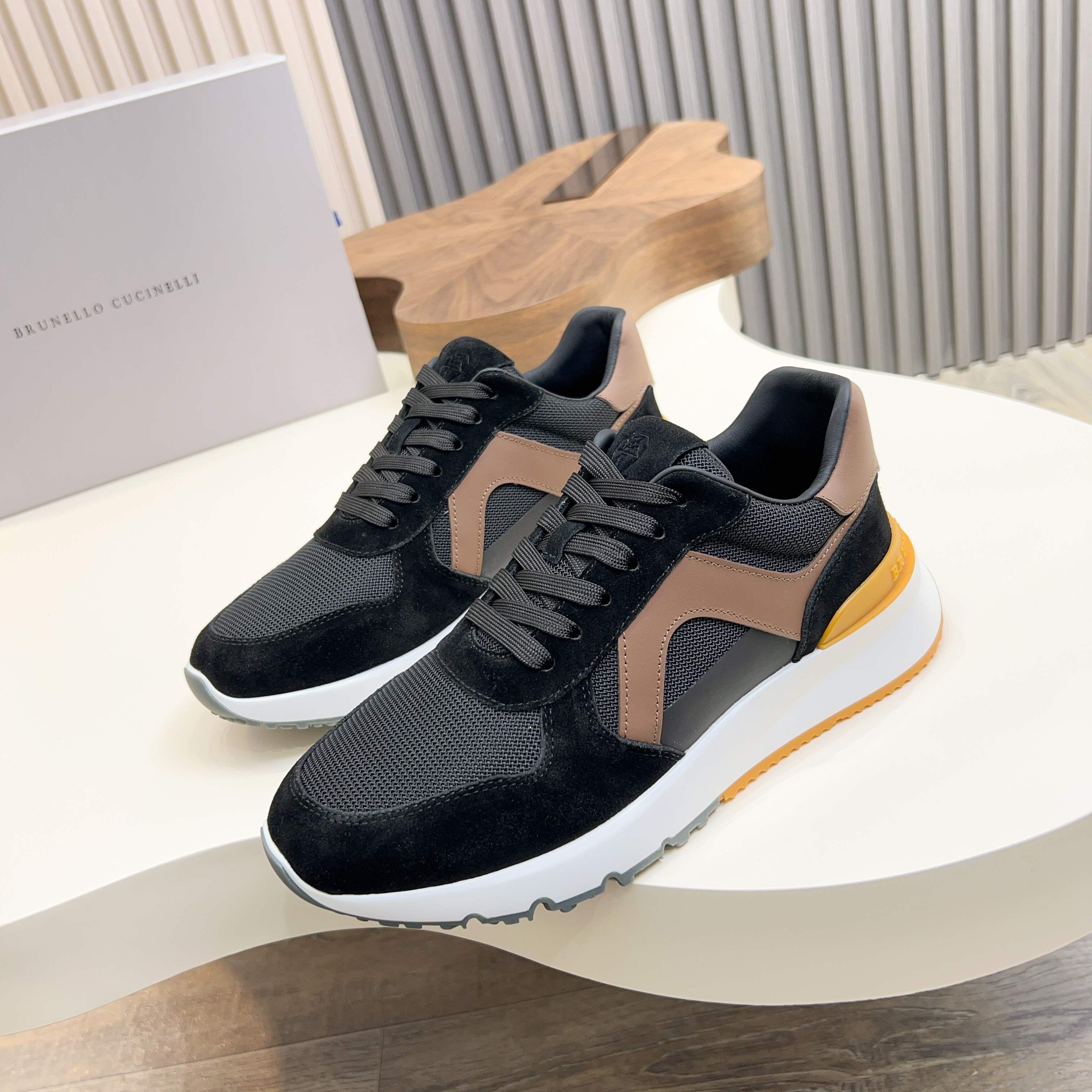 Brunello Cucinelli dinero viejo estilo italiano de lujo superior zapatos casuales de los hombres, la