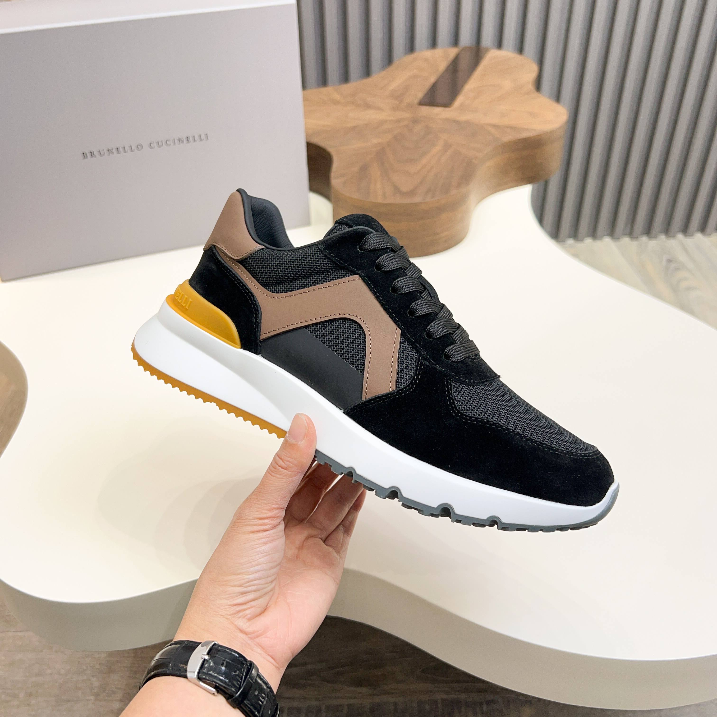 Brunello Cucinelli dinero viejo estilo italiano de lujo superior zapatos casuales de los hombres, la