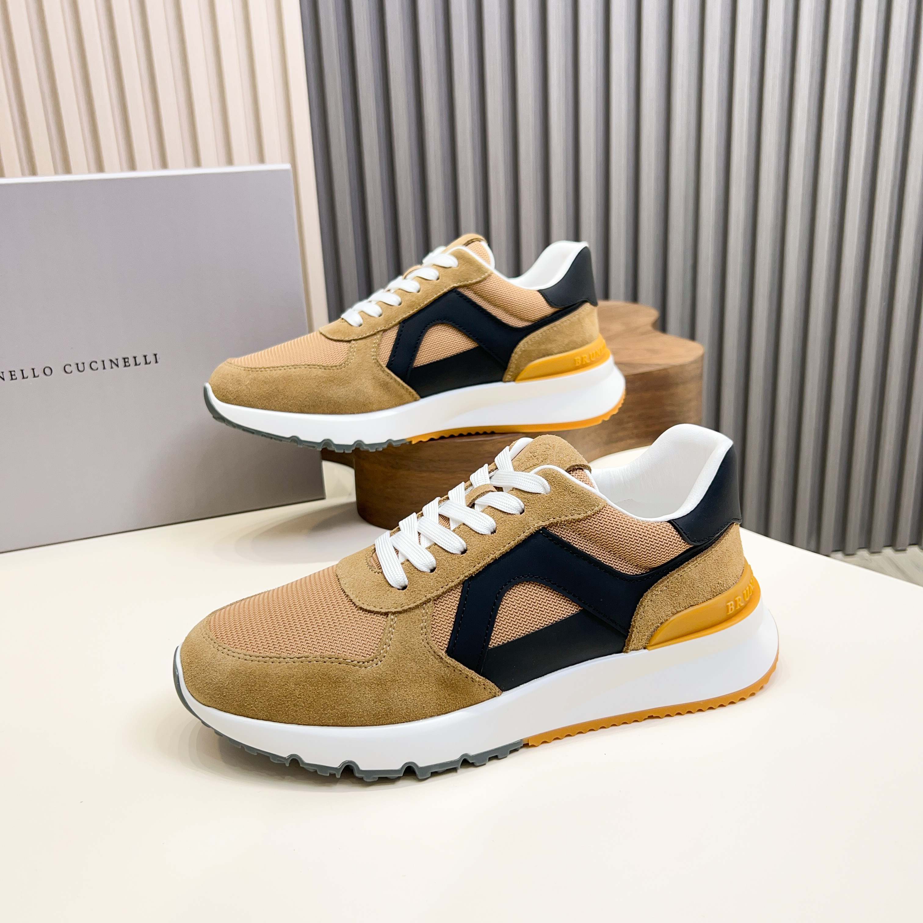 Brunello Cucinelli dinero viejo estilo italiano de lujo superior zapatos casuales de los hombres, la