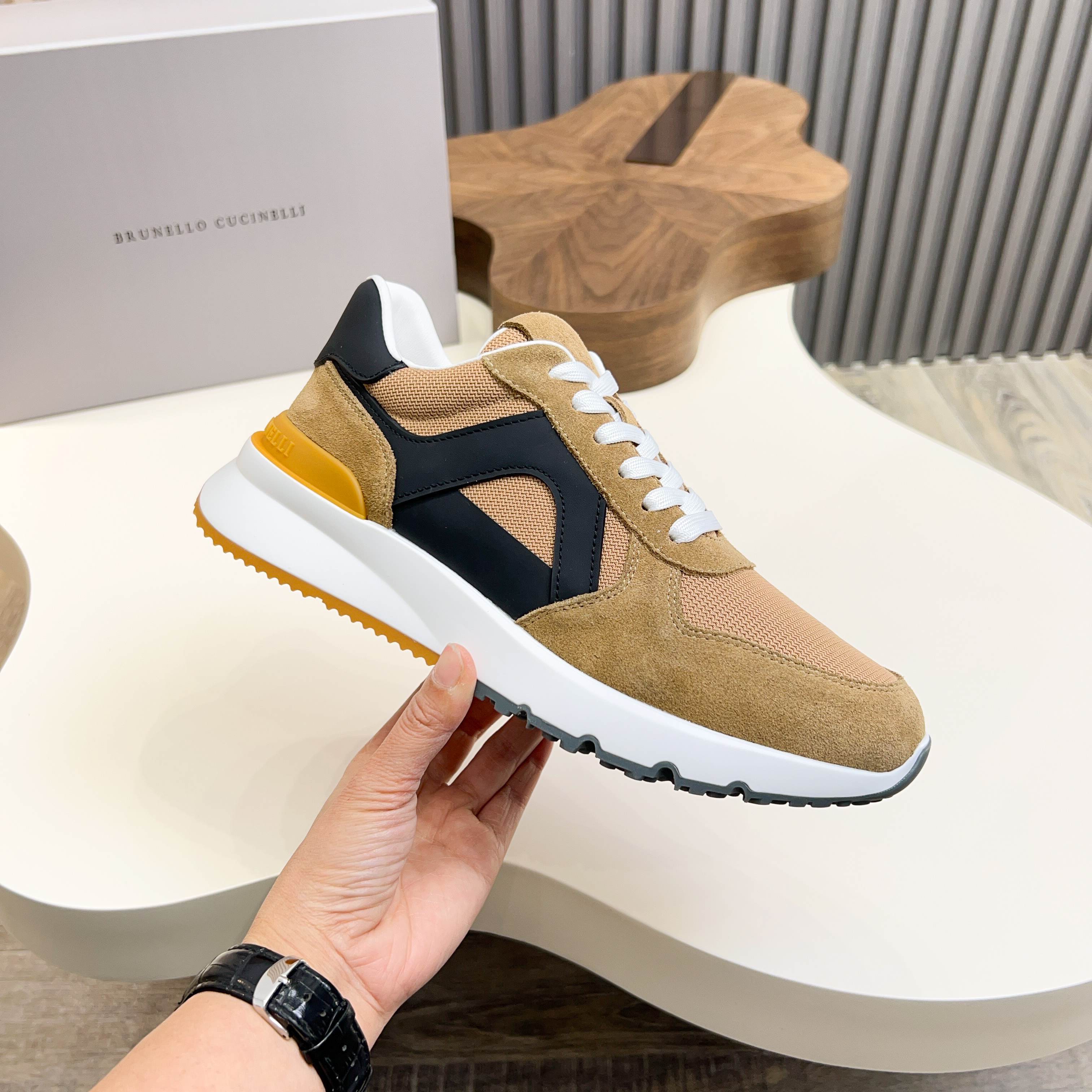 Brunello Cucinelli dinero viejo estilo italiano de lujo superior zapatos casuales de los hombres, la