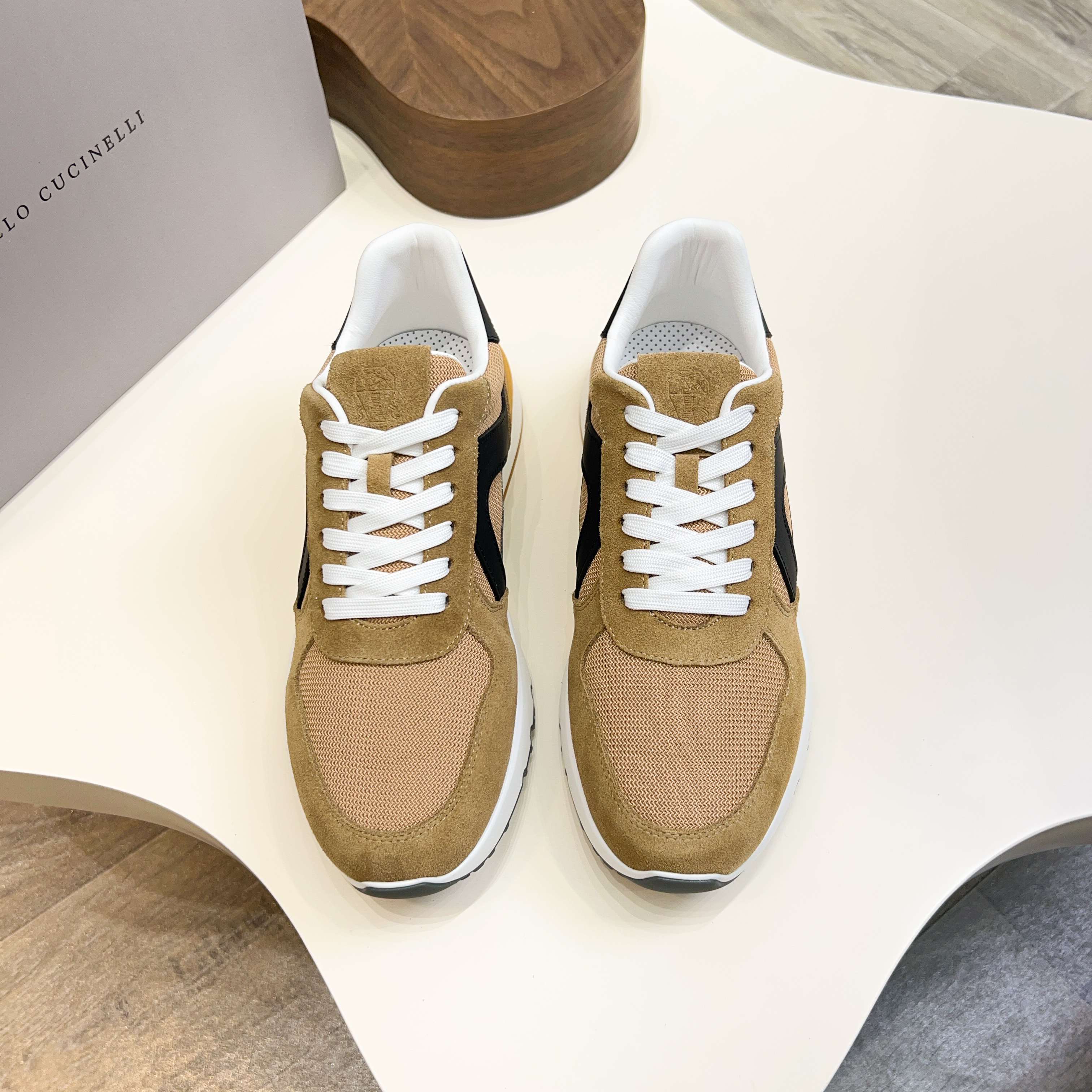 Brunello Cucinelli dinero viejo estilo italiano de lujo superior zapatos casuales de los hombres, la