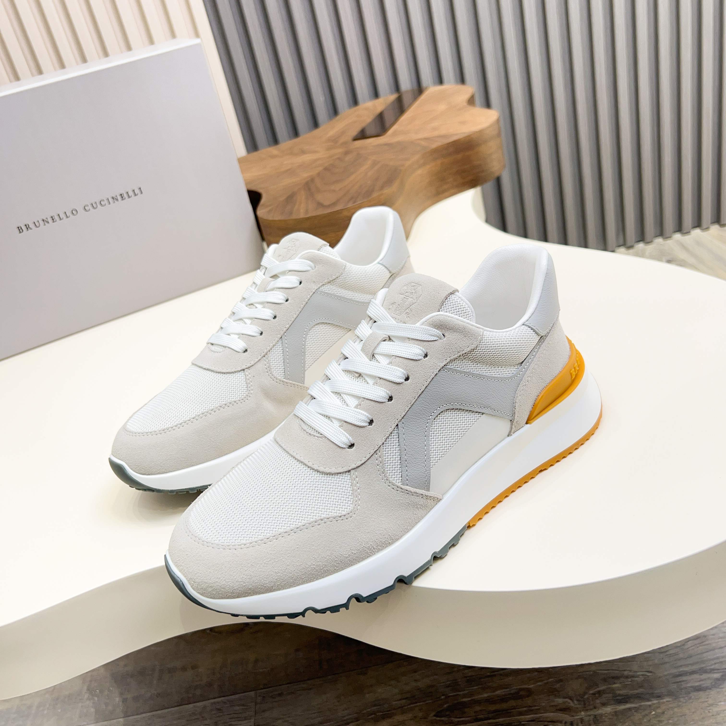 Brunello Cucinelli dinero viejo estilo italiano de lujo superior zapatos casuales de los hombres, la