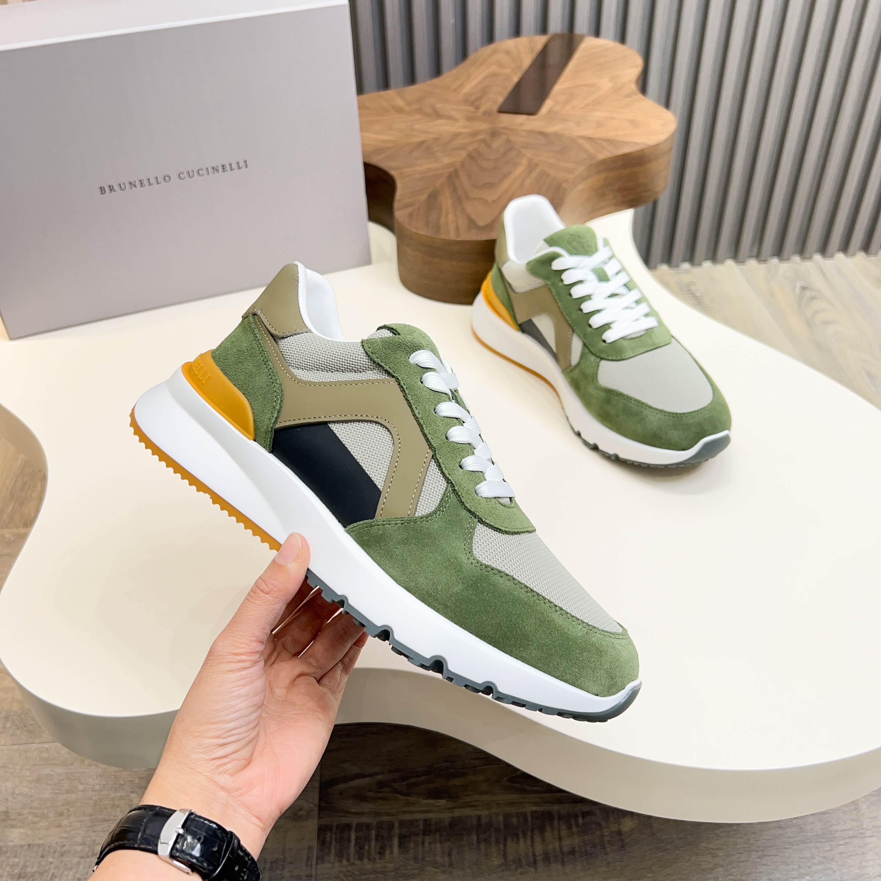 Brunello Cucinelli dinero viejo estilo italiano de lujo superior zapatos casuales de los hombres, la