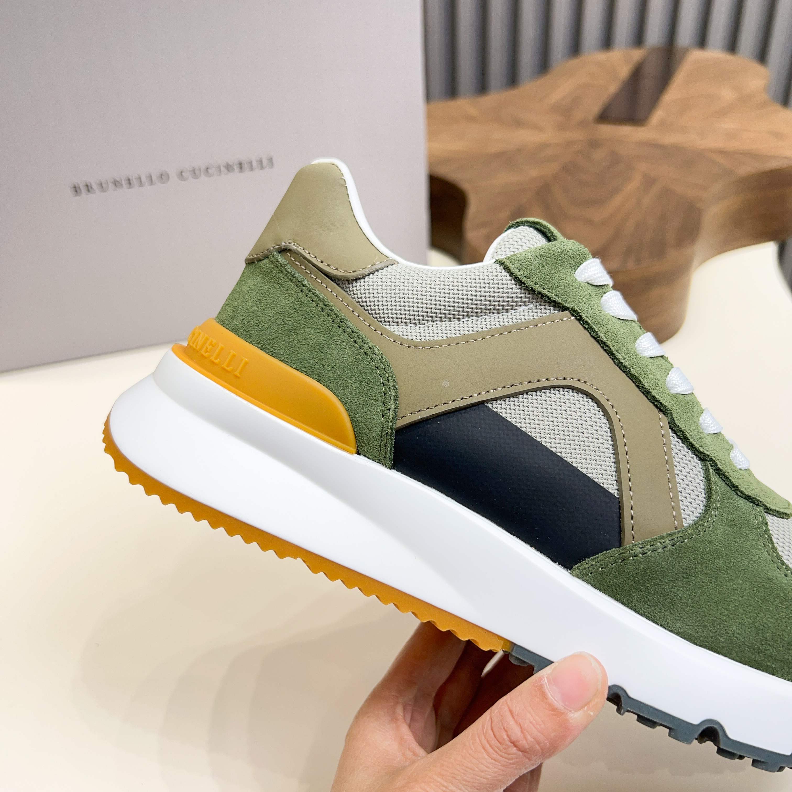 Brunello Cucinelli dinero viejo estilo italiano de lujo superior zapatos casuales de los hombres, la