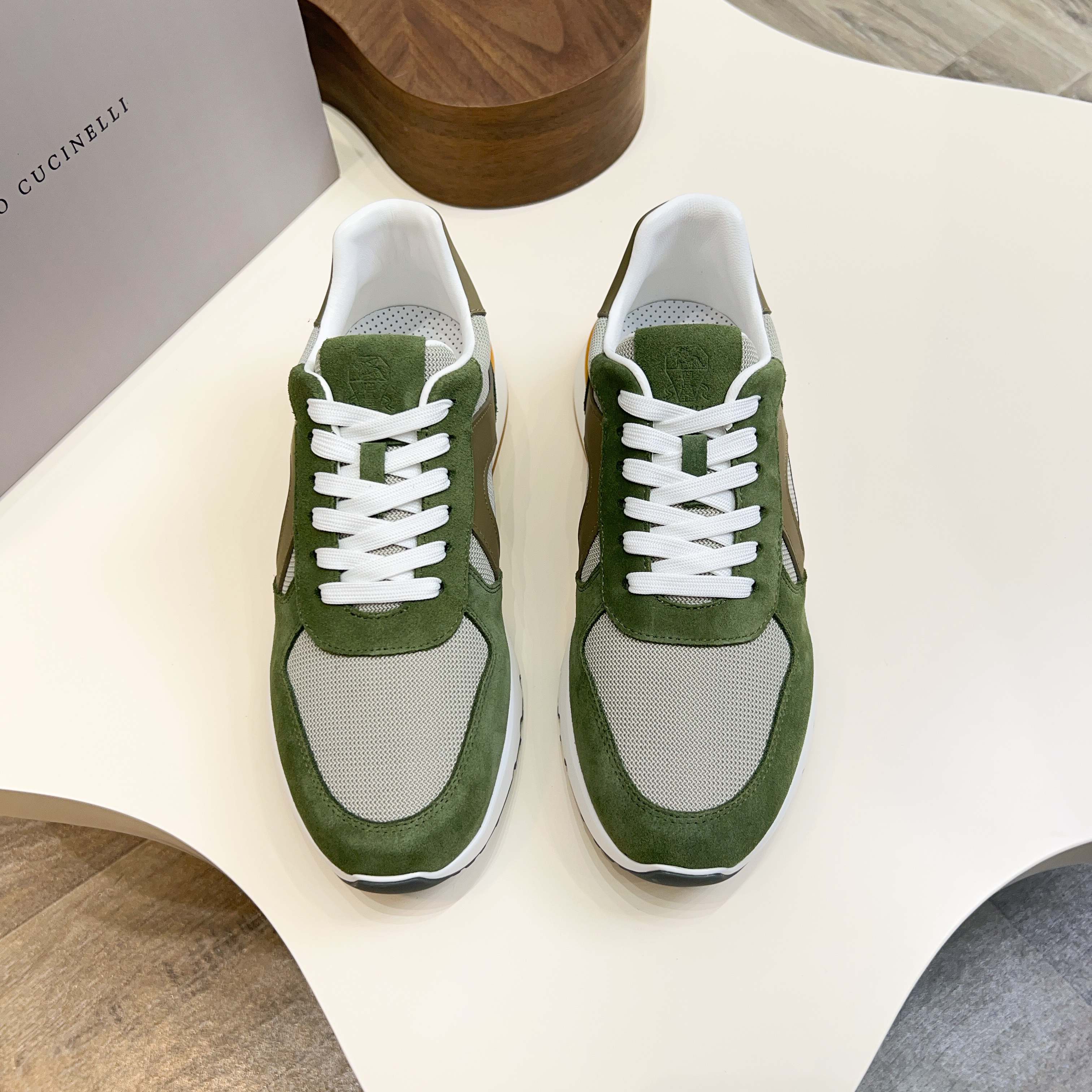 Brunello Cucinelli dinero viejo estilo italiano de lujo superior zapatos casuales de los hombres, la
