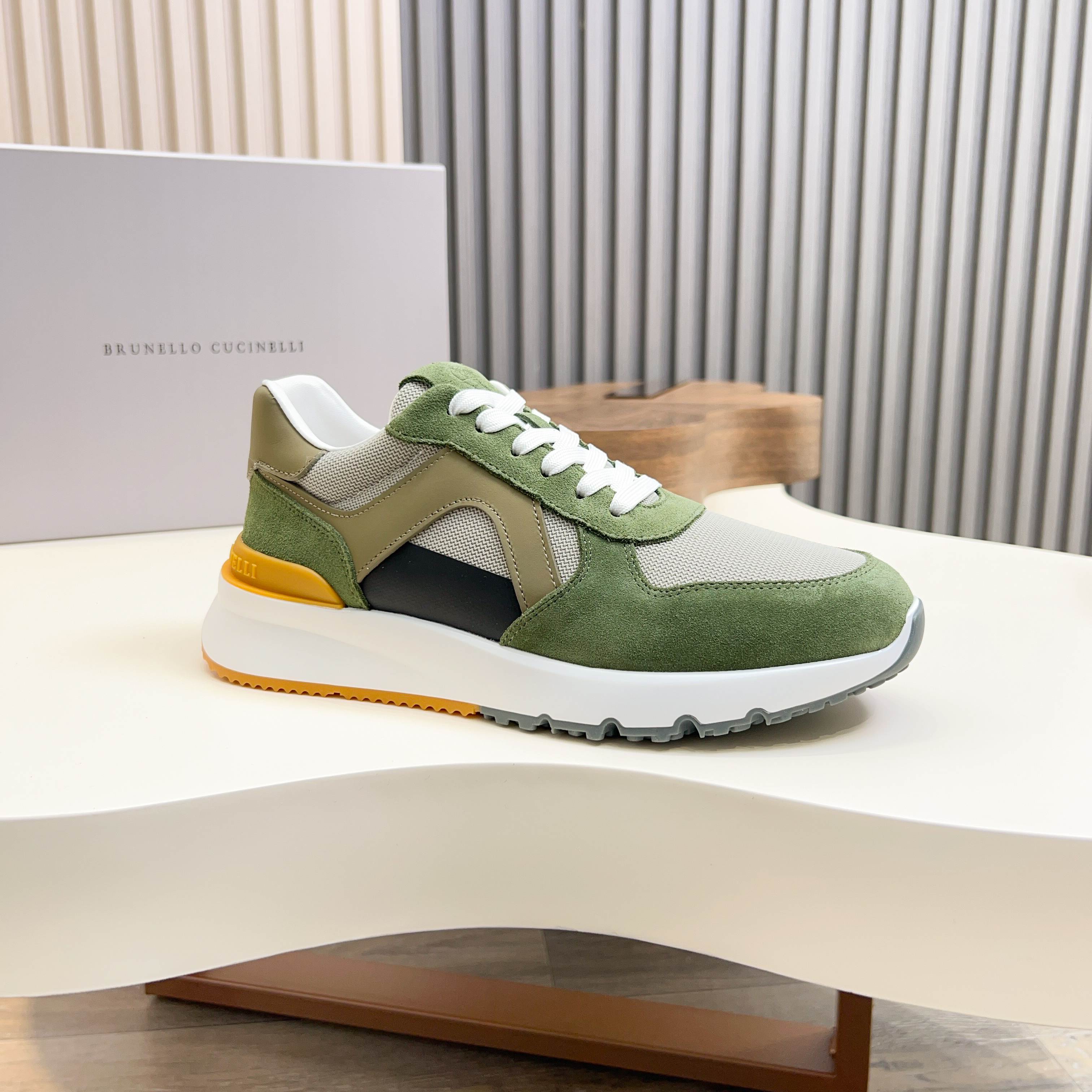 Brunello Cucinelli dinero viejo estilo italiano de lujo superior zapatos casuales de los hombres, la
