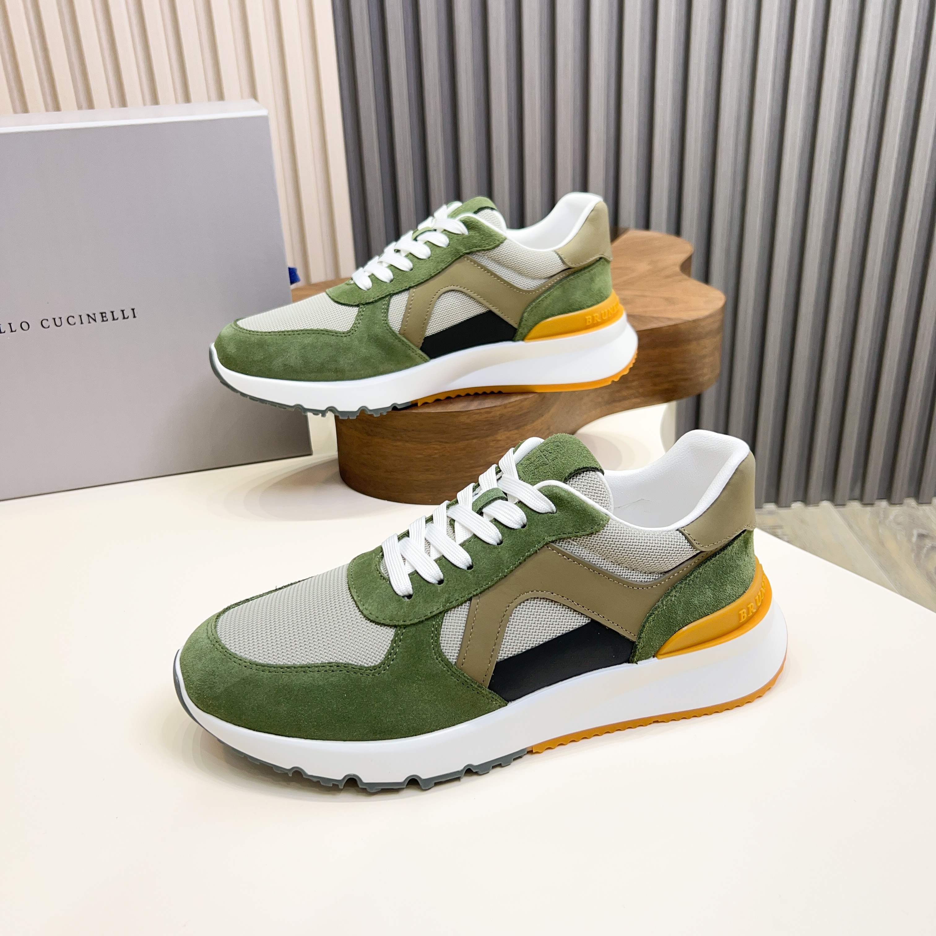 Brunello Cucinelli dinero viejo estilo italiano de lujo superior zapatos casuales de los hombres, la