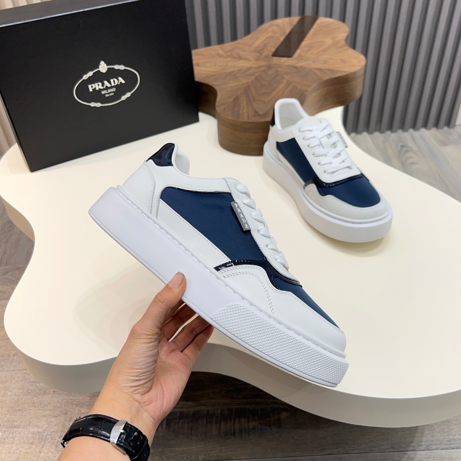 Prada Men's Leather Sneakers, New Casual Sports Style - Size 39-44 3 a1744086466056 5585