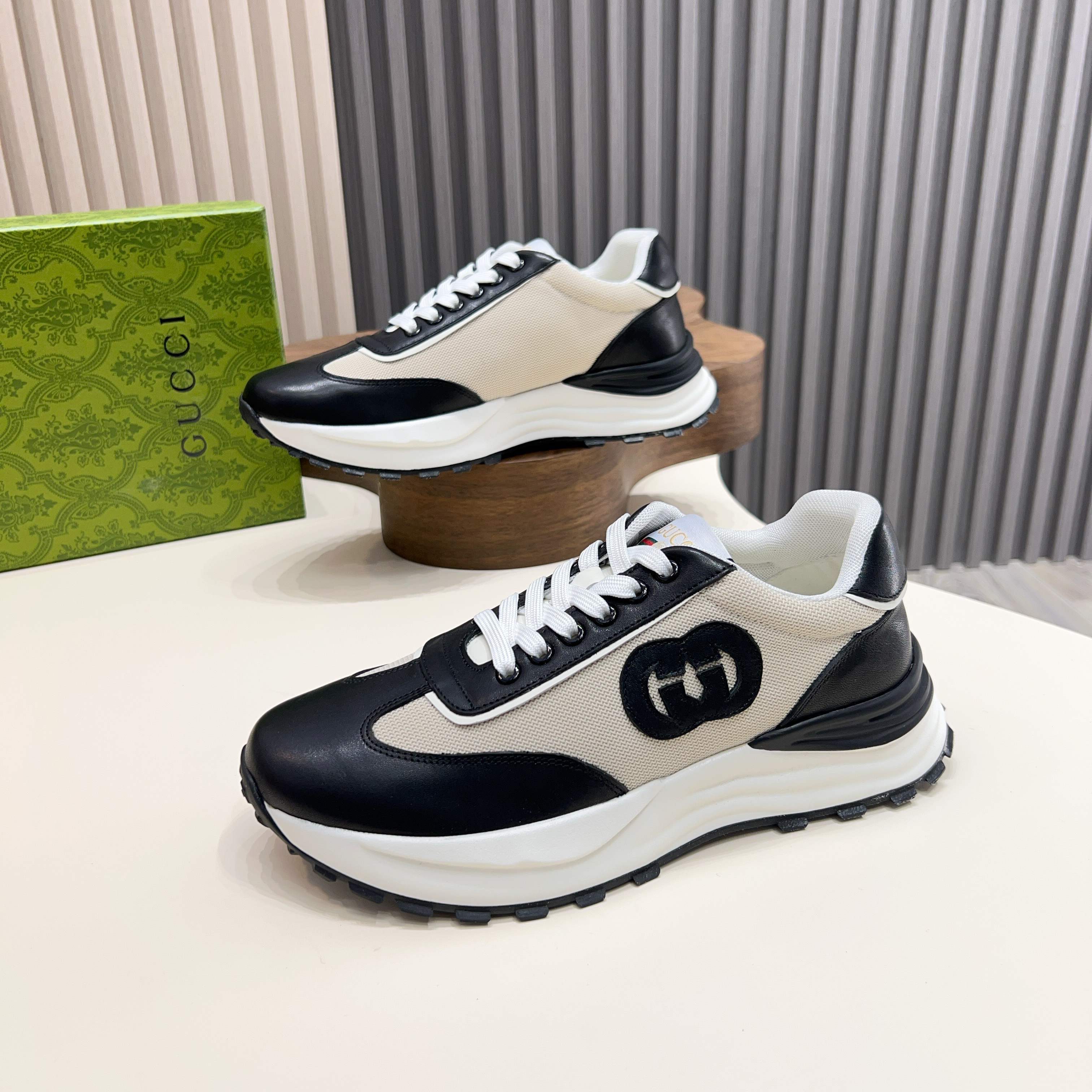 Gucci Men's Leather Sneakers - Comfortable, Stylish, and Detailed Design 10 a1744496500597 3856
