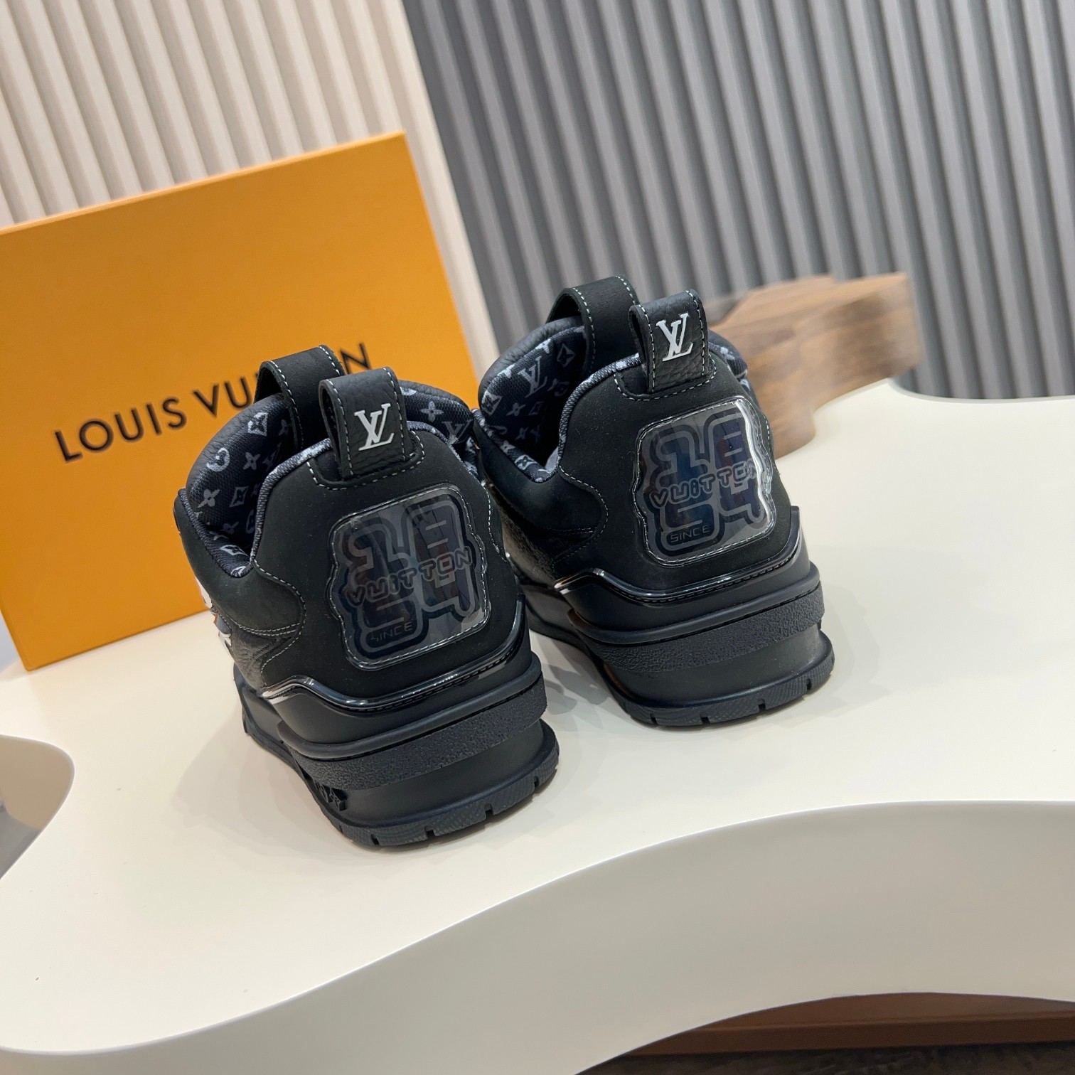 Louis Vuitton Trainer Sneaker: Leather, Monogram, and Tech Rubber Outsole 4 a1744496759087 4284