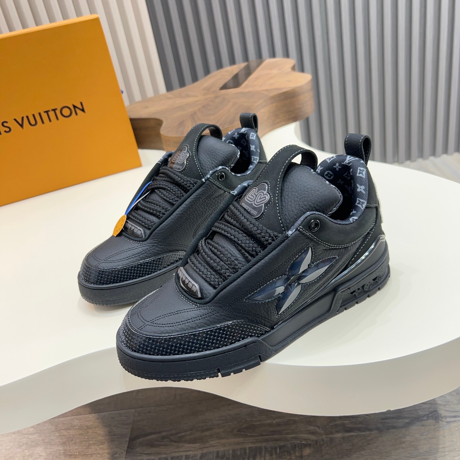 Louis Vuitton Trainer Sneaker: Leather, Monogram, and Tech Rubber Outsole 2 a1744496759107 3633