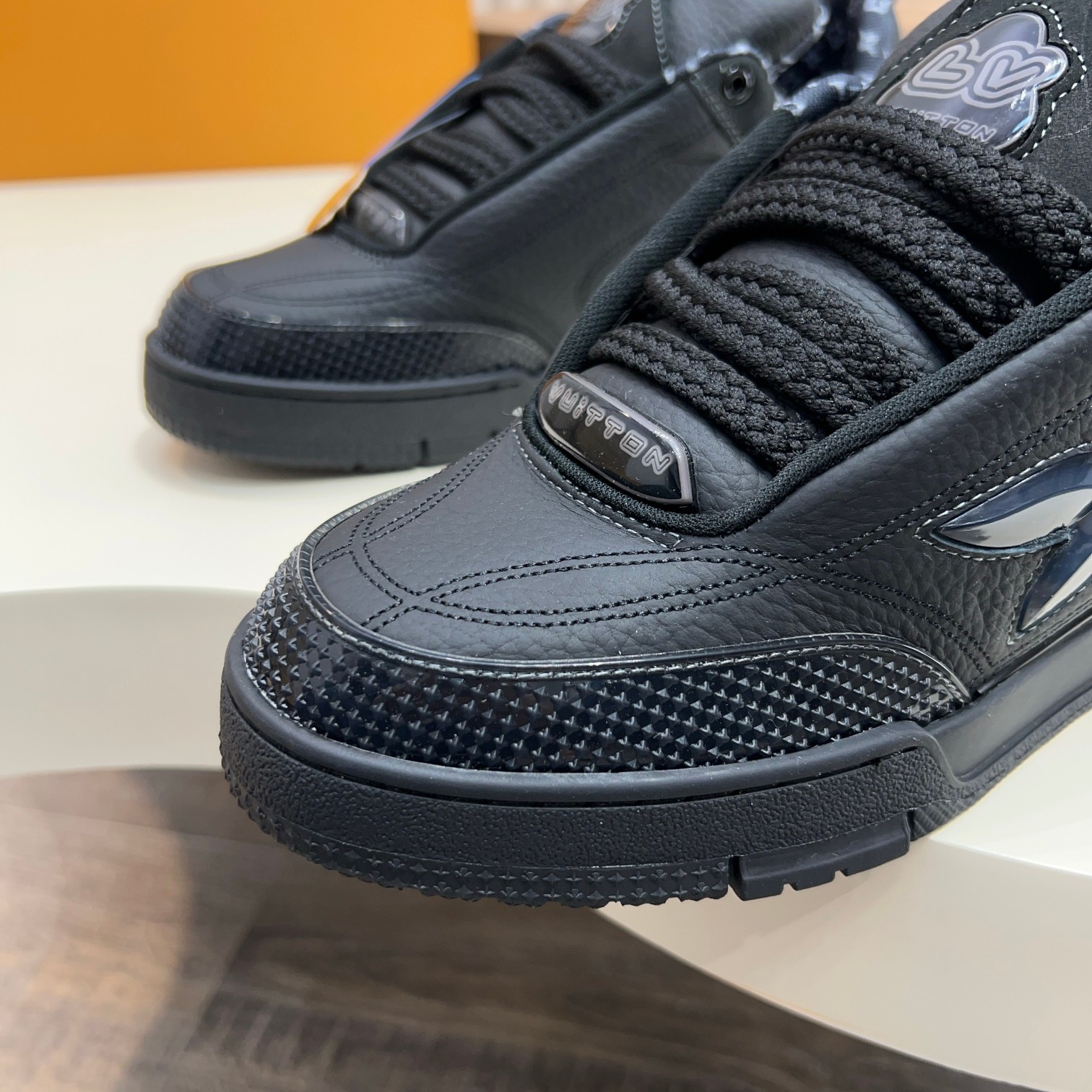 Louis Vuitton Trainer Sneaker: Leather, Monogram, and Tech Rubber Outsole 5 a1744496759152 8475