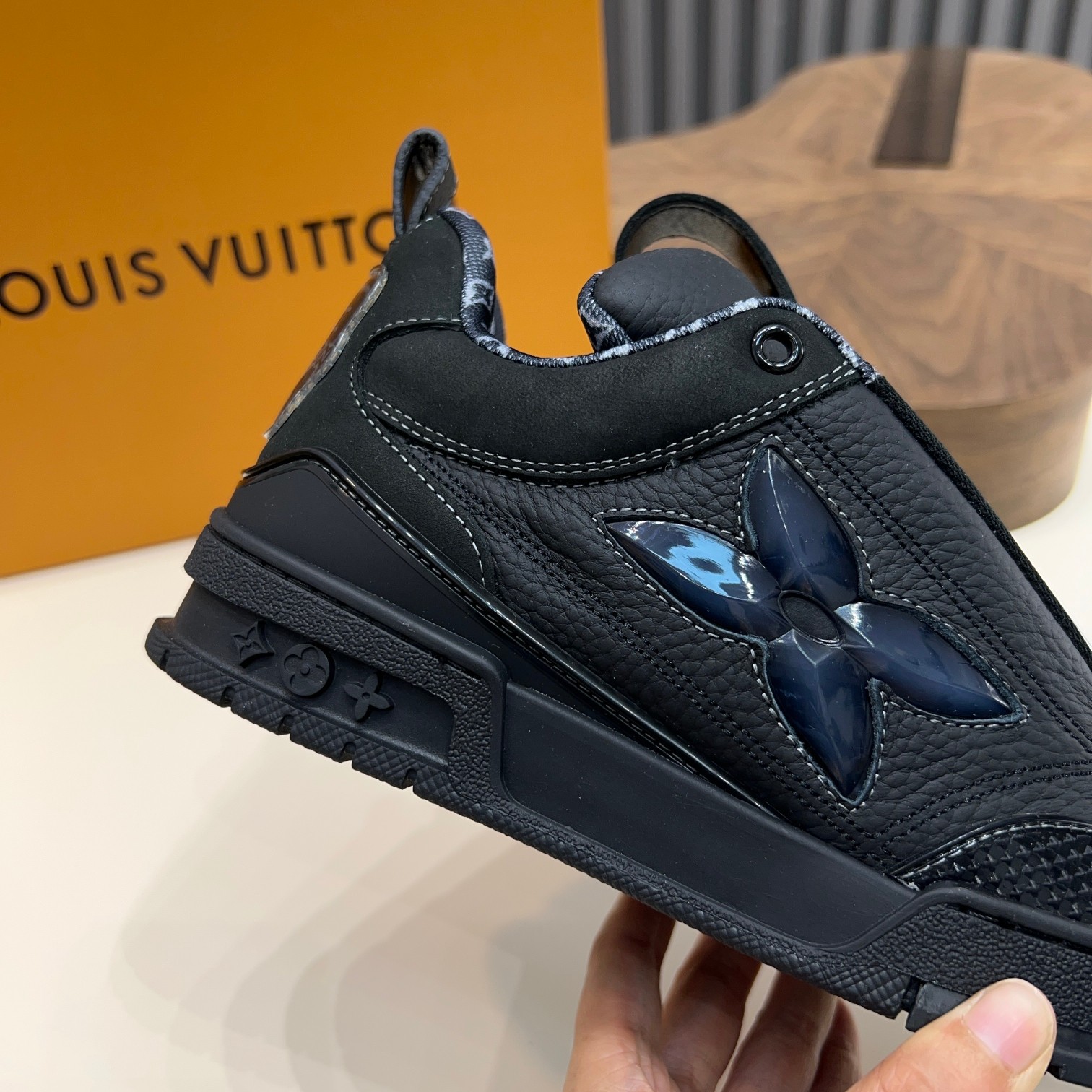 Louis Vuitton Trainer Sneaker: Leather, Monogram, and Tech Rubber Outsole 8 a1744496761696 1255