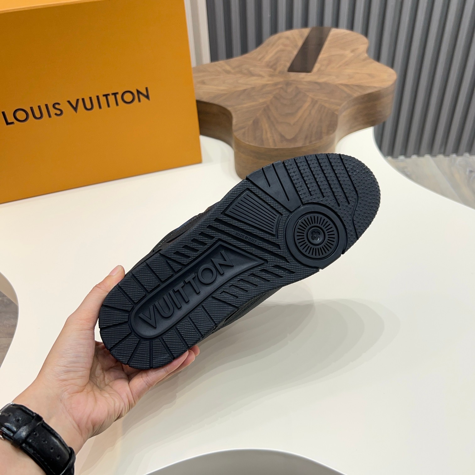 Louis Vuitton Trainer Sneaker: Leather, Monogram, and Tech Rubber Outsole 9 a1744496761716 5707
