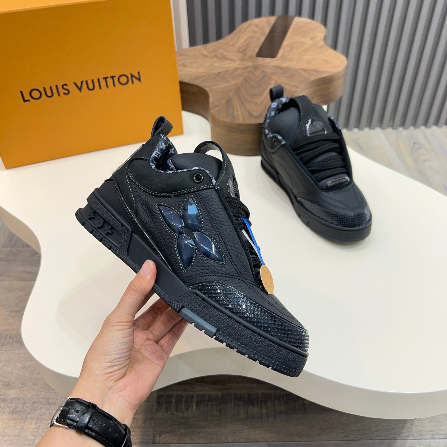 Louis Vuitton Trainer Sneaker: Leather, Monogram, and Tech Rubber Outsole 3 a1744496761798 1526