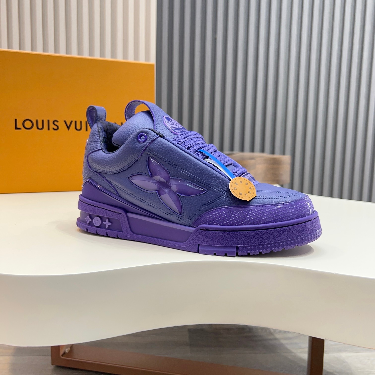 Louis Vuitton Trainer Sneaker: Monogram Leather, Comfort Fit, Stylish Purple 5 a1744496810888 3444