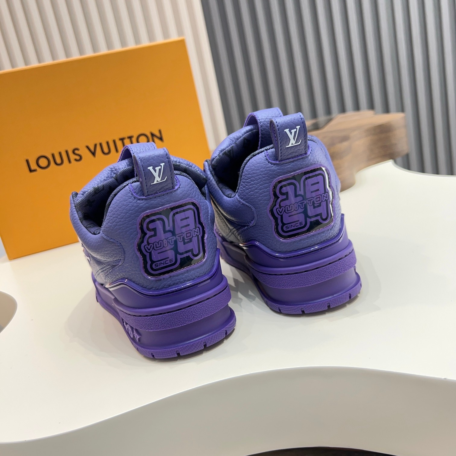 Louis Vuitton Trainer Sneaker: Monogram Leather, Comfort Fit, Stylish Purple 4 a1744496810958 6618