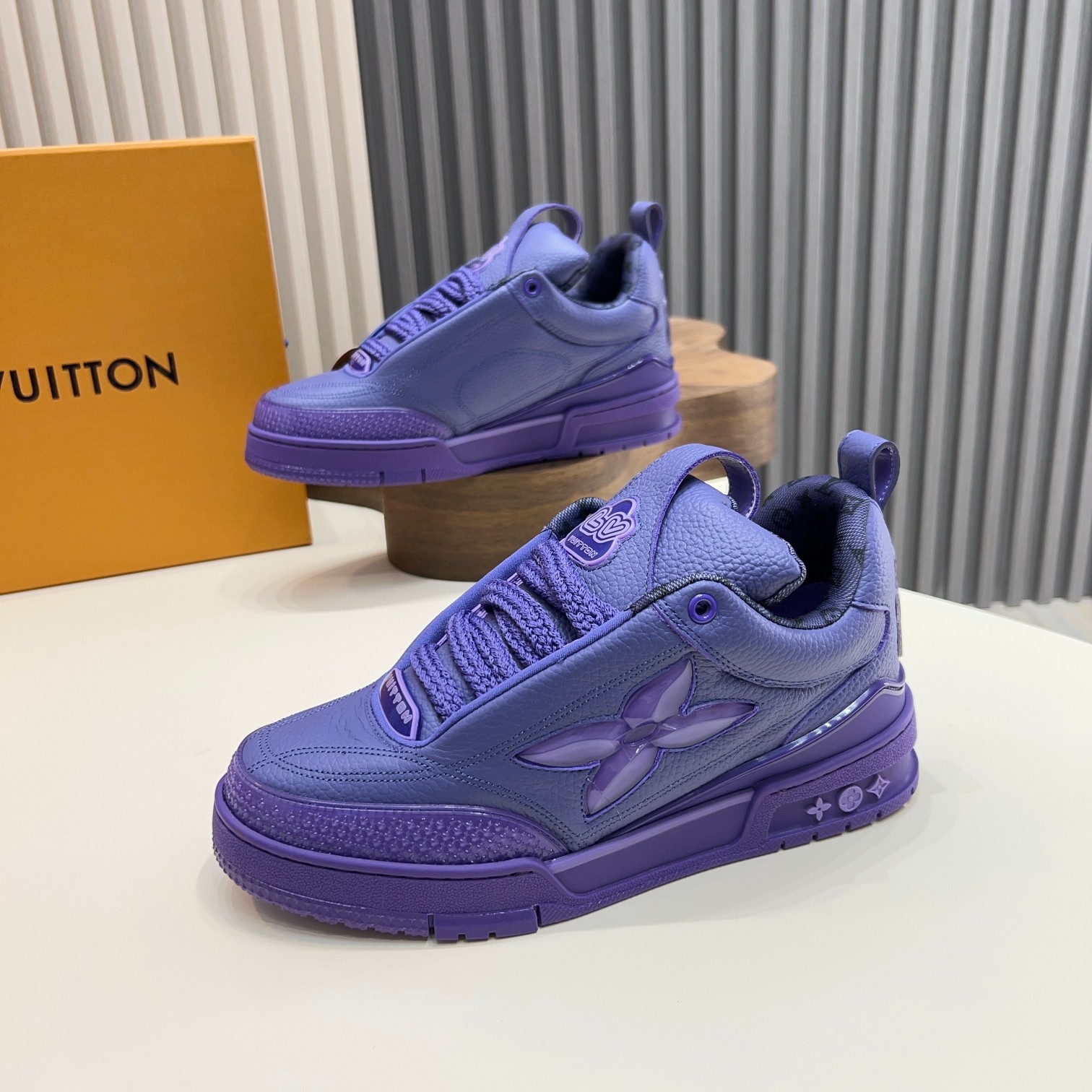 Louis Vuitton Trainer Sneaker: Monogram Leather, Comfort Fit, Stylish Purple 11 a1744496812182 4221