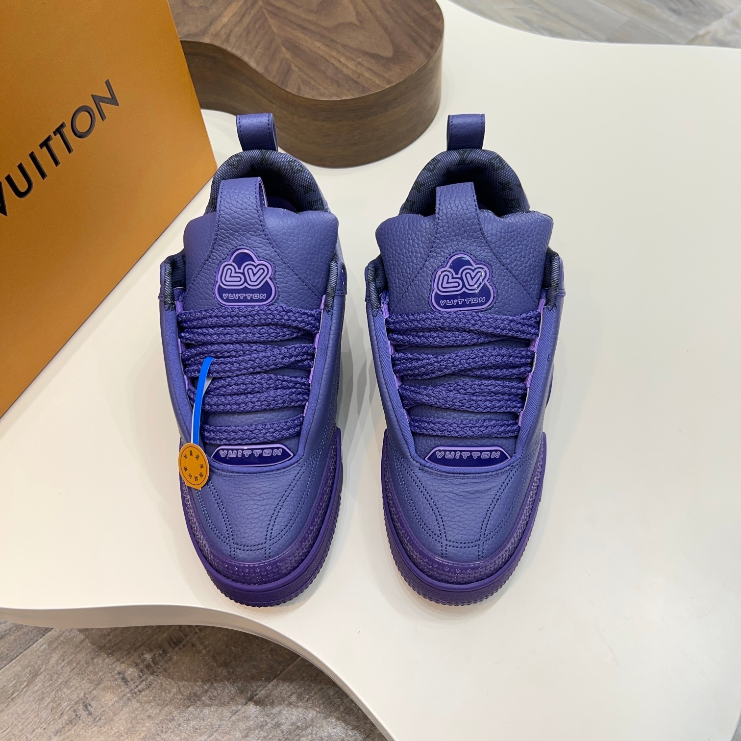 Louis Vuitton Trainer Sneaker: Monogram Leather, Comfort Fit, Stylish Purple 10 a1744496812248 0216