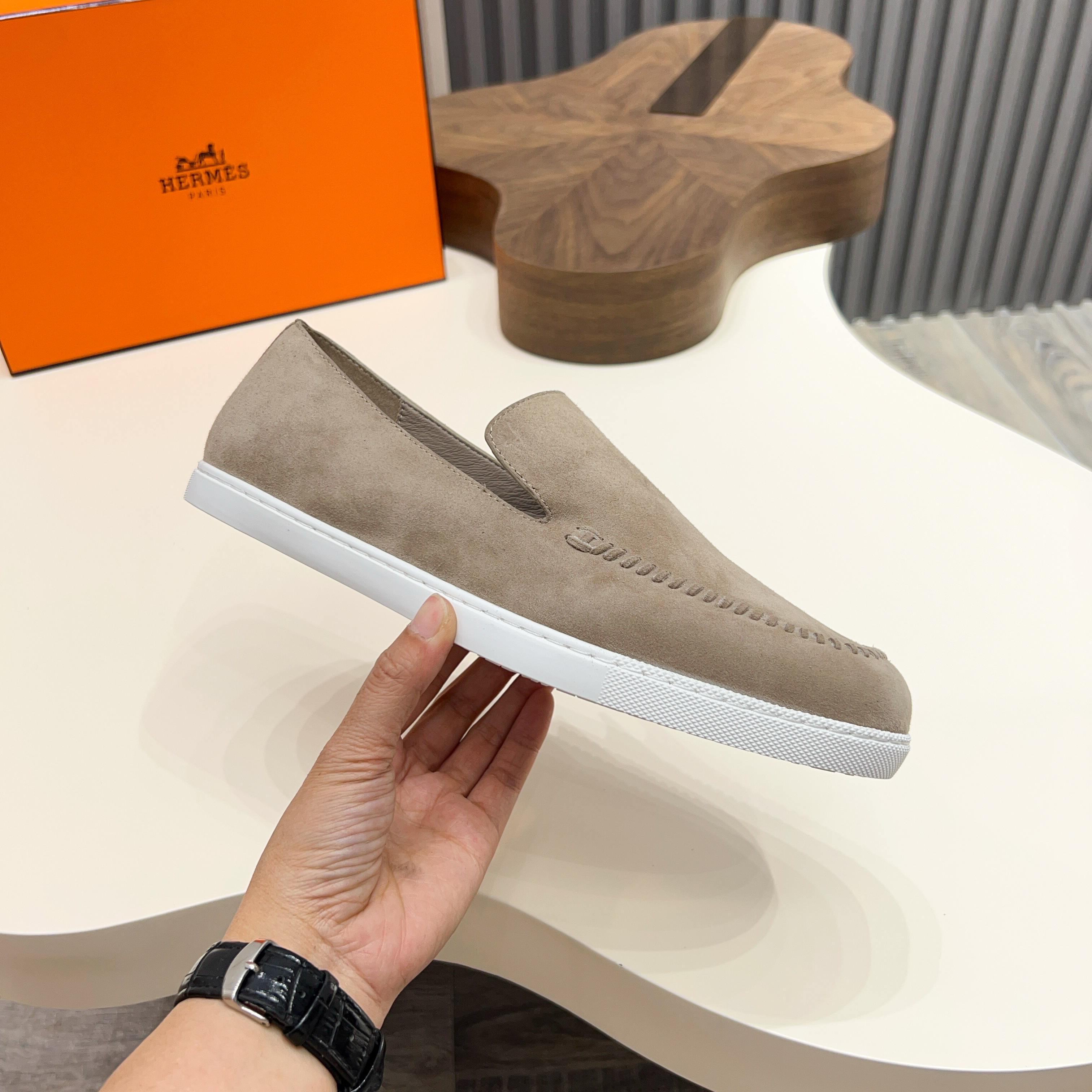 Hermès Men's Suede Loafers - Comfortable & Stylish Slip-Ons, Sizes 39-44 6 a1744899212517 2876