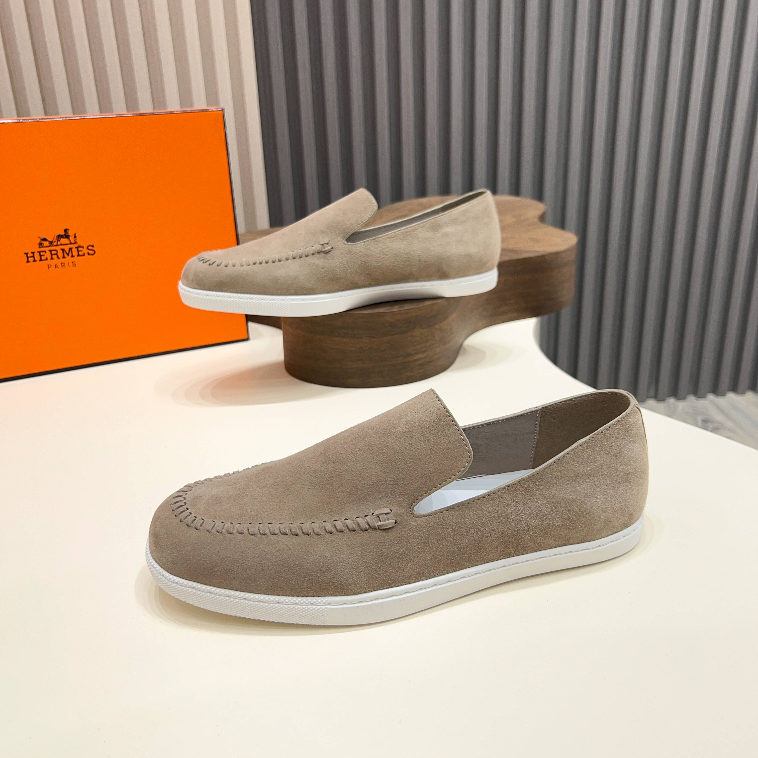 Hermès Men's Suede Loafers - Comfortable & Stylish Slip-Ons, Sizes 39-44 11 a1744899215792 1776