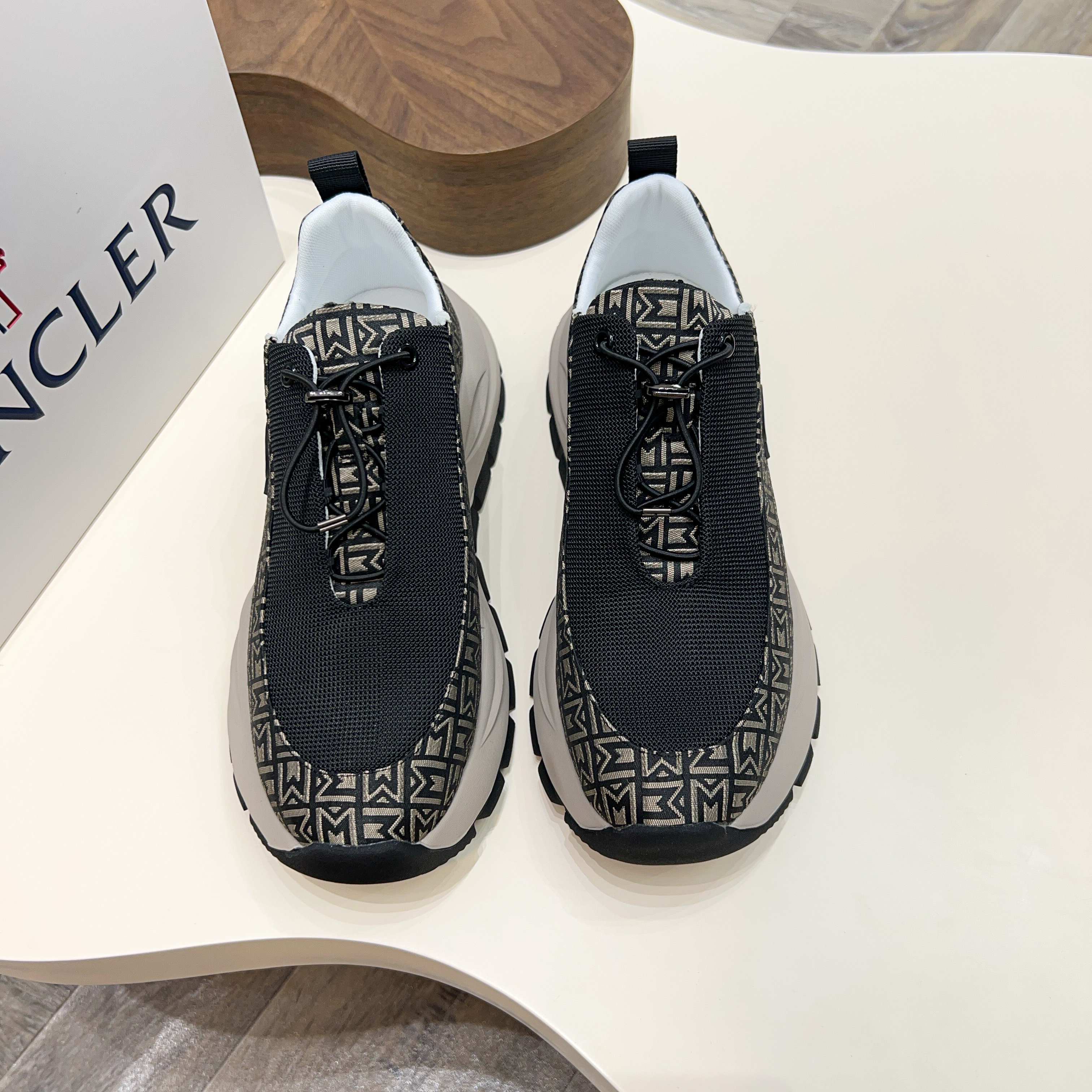 Moncler Men's Lace-Up Casual Sneakers - Comfortable & Slip-Resistant 10 a1745101690390 3550