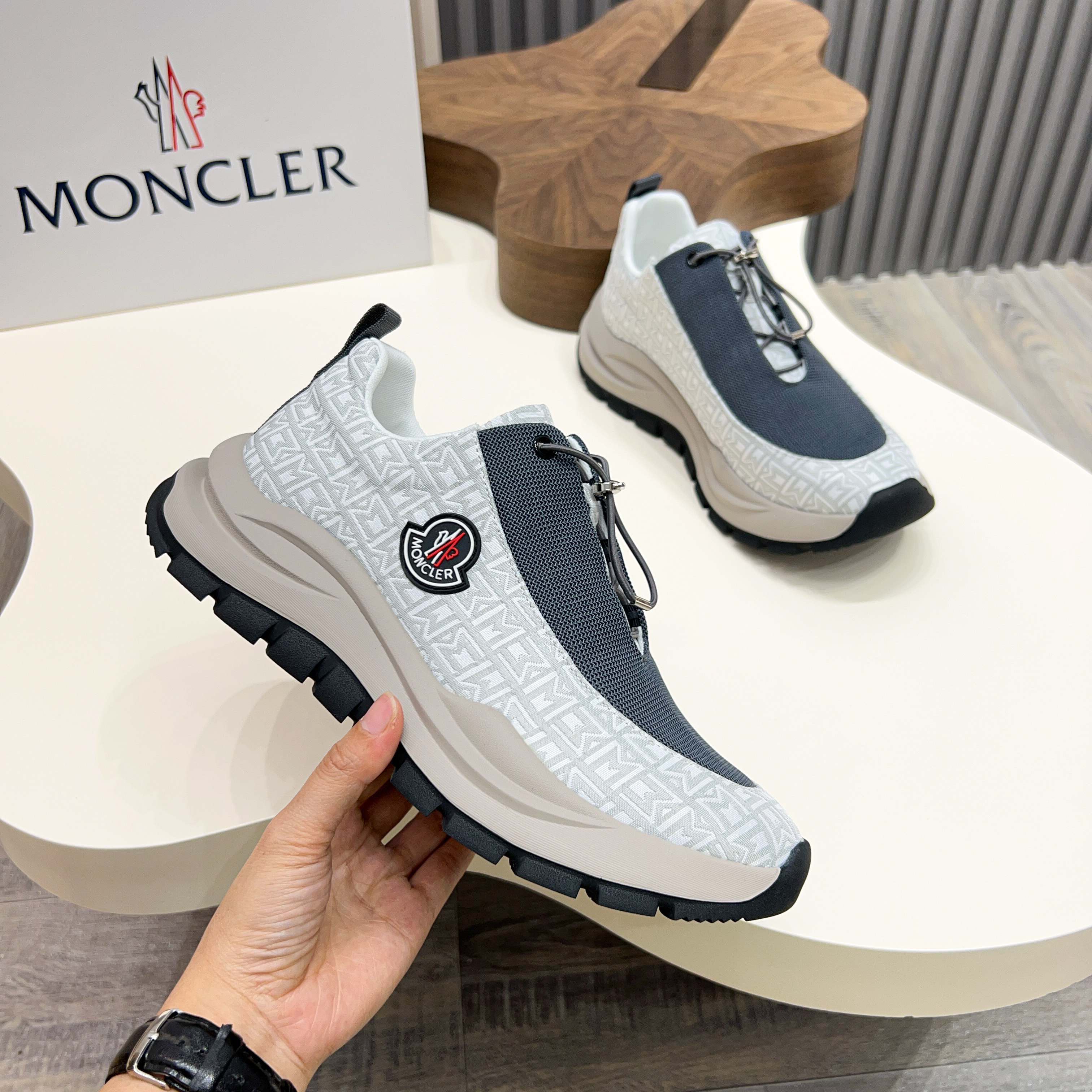 Moncler Men's Lace-Up Casual Sneakers - Comfortable & Stylish 3 a1745104622191 1262