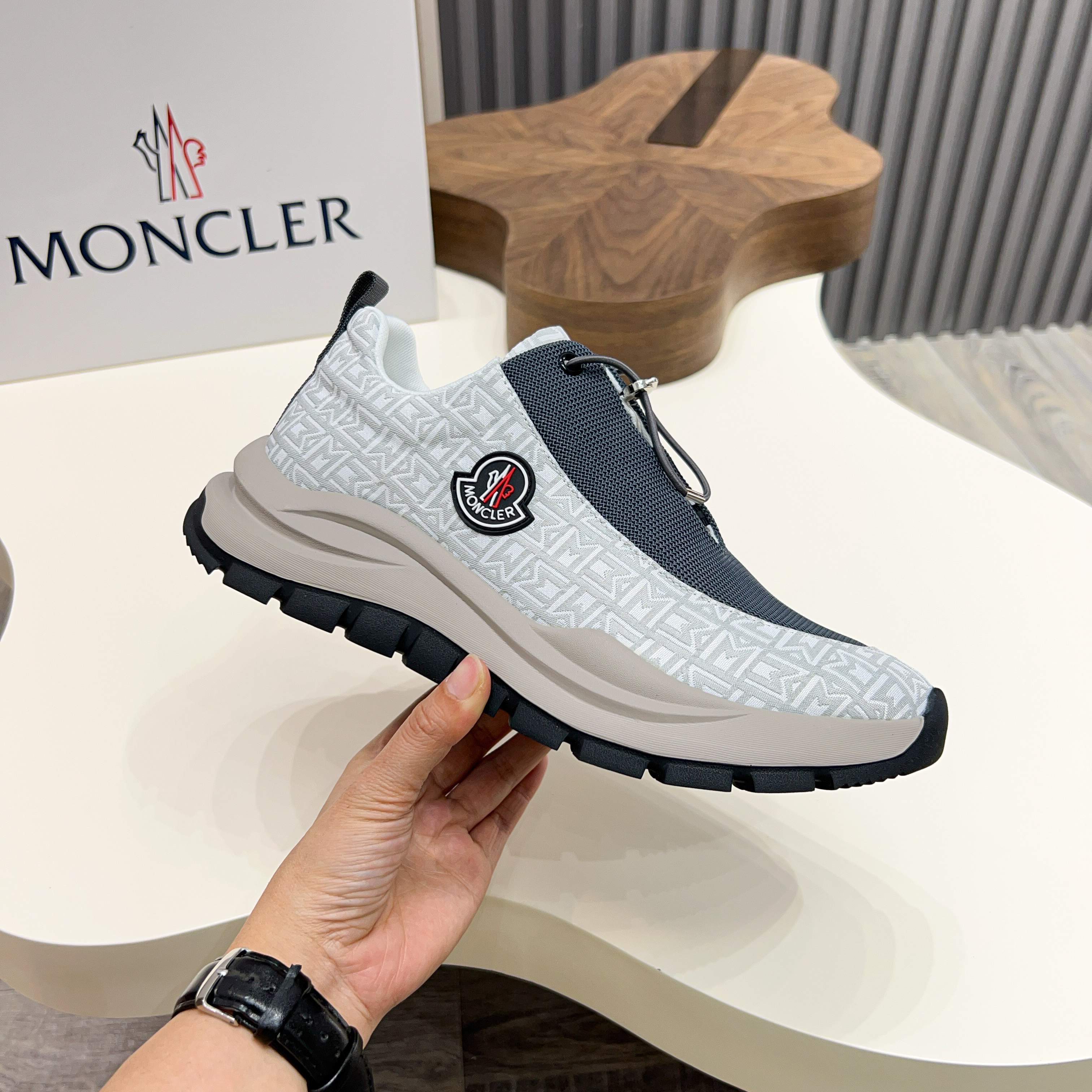 Moncler Men's Lace-Up Casual Sneakers - Comfortable & Stylish 5 a1745104622226 7853