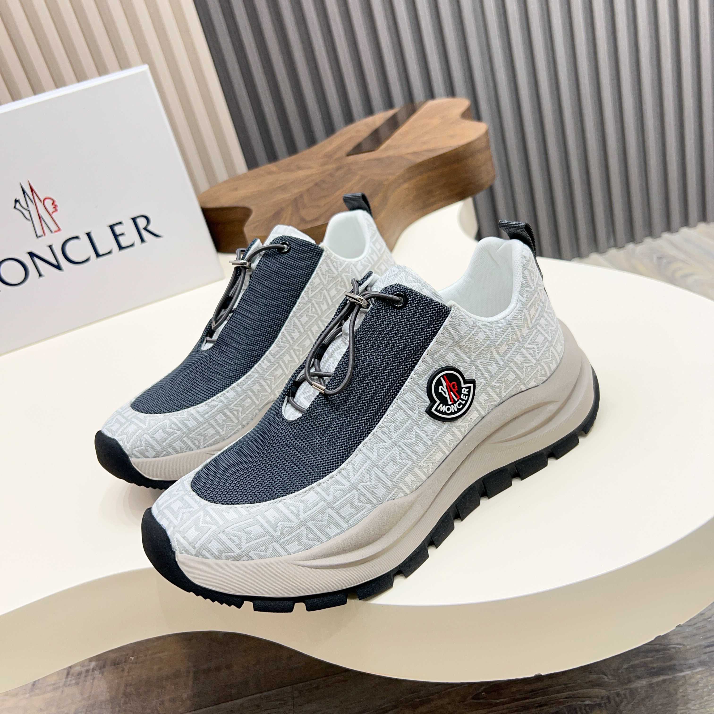 Moncler Men's Lace-Up Casual Sneakers - Comfortable & Stylish 1 Moncler Men's Lace-Up Casual Sneakers - Comfortable & Stylish