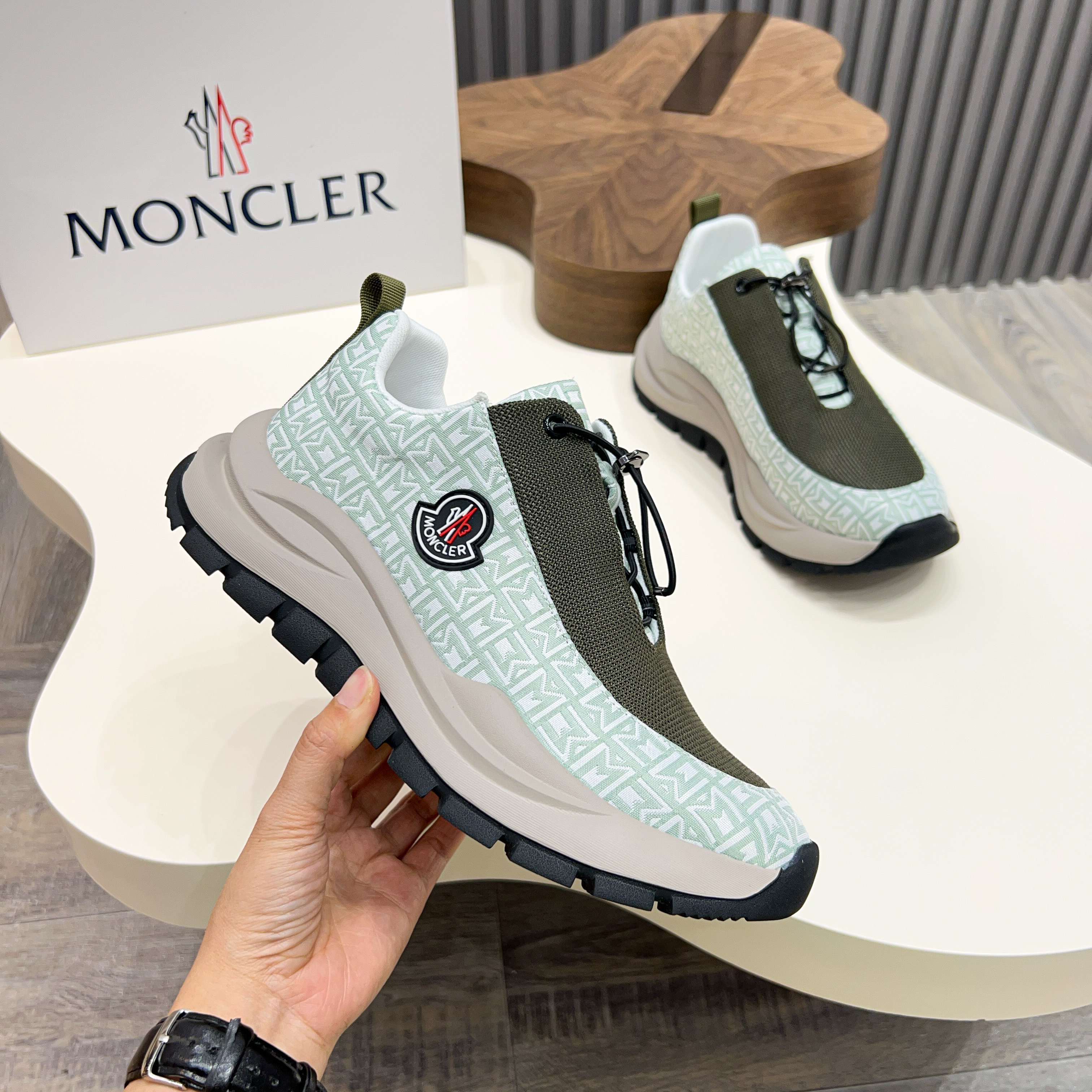 Moncler Men's Lace-Up Casual Sneakers - Comfortable & Stylish, Size 38-44 3 a1745104691775 1310