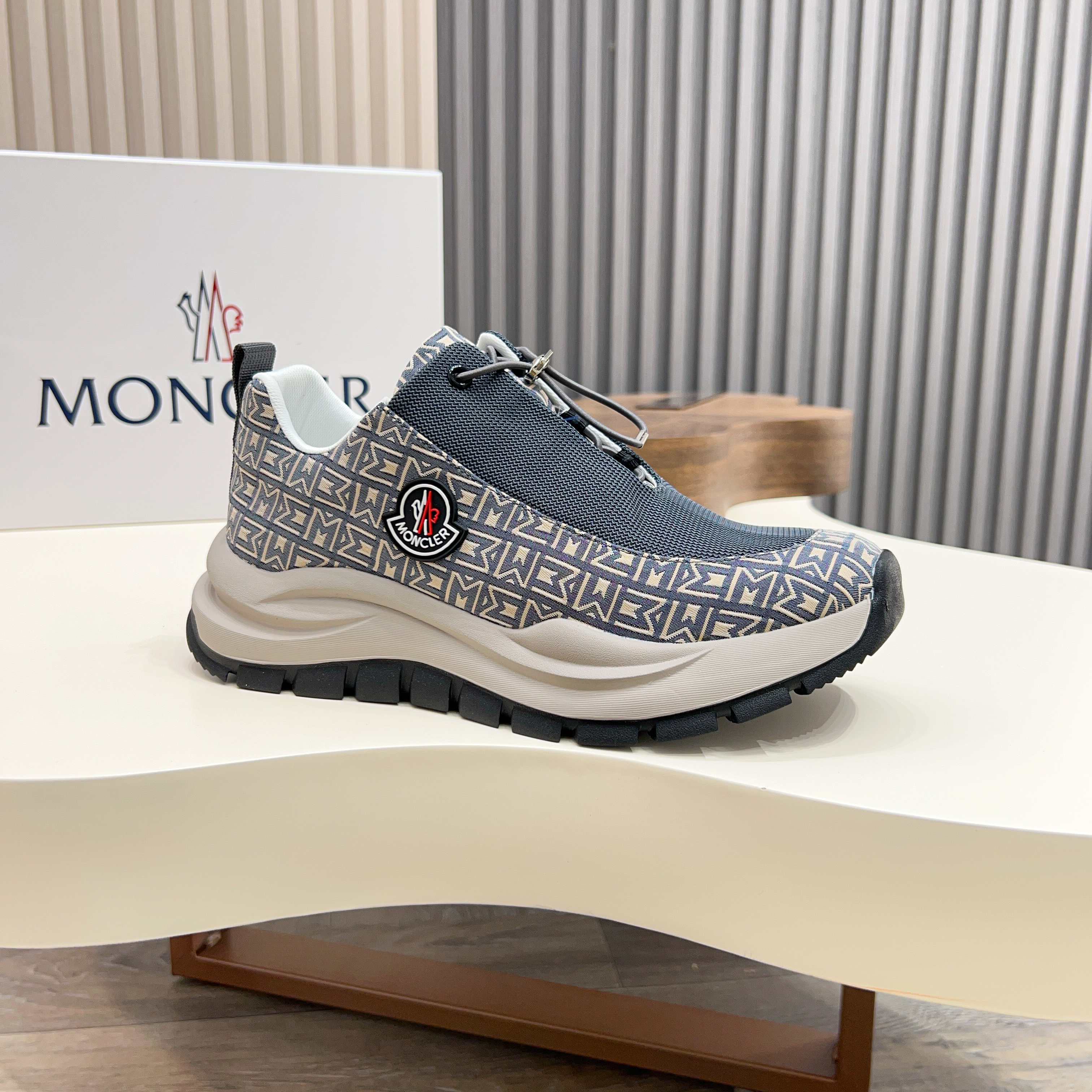 Moncler Men's Lace-Up Casual Sneakers - Comfortable & Stylish Design 6 a1745105196864 7656