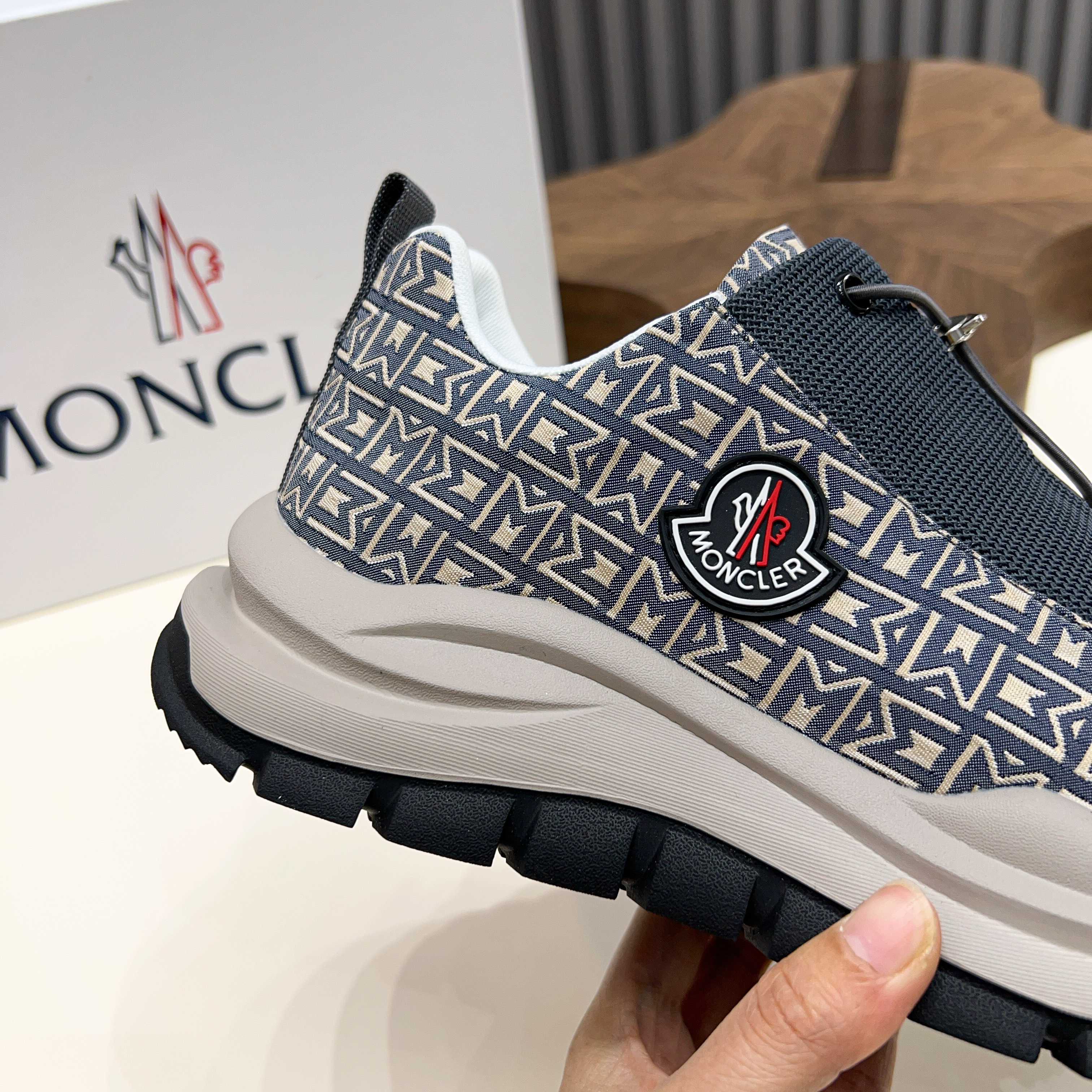 Moncler Men's Lace-Up Casual Sneakers - Comfortable & Stylish Design 7 a1745105196985 2882